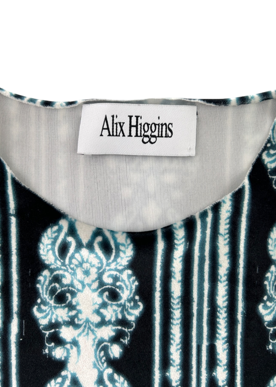 ALIX HIGGINS Velour 'Lore' Wallpaper Print Top