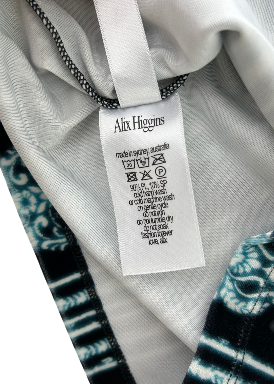 ALIX HIGGINS Velour 'Lore' Wallpaper Print Top