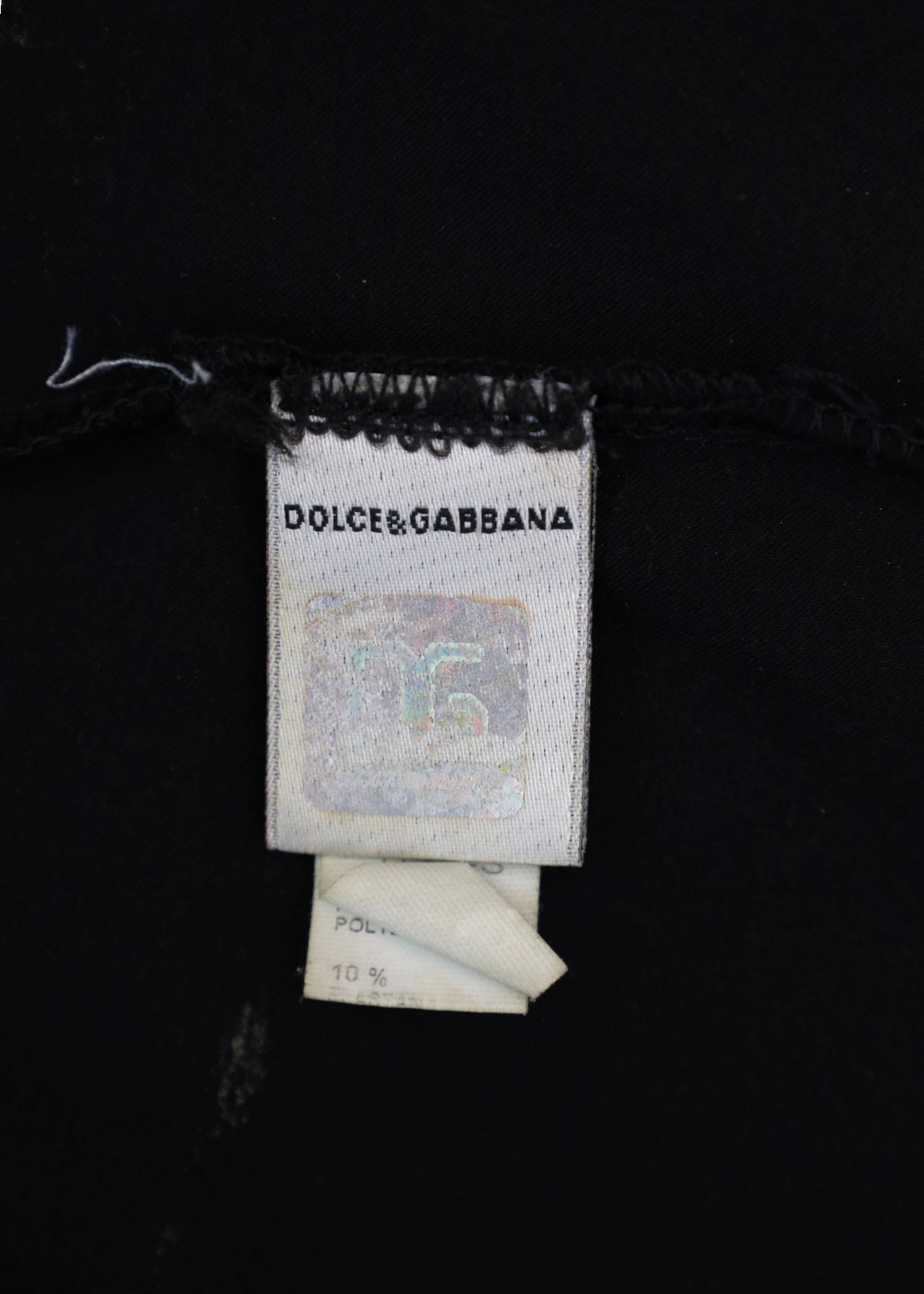 DOLCE & GABBANA UNDERWEAR (AS IS) Black/Pale Pink Bustier Mini Dress
