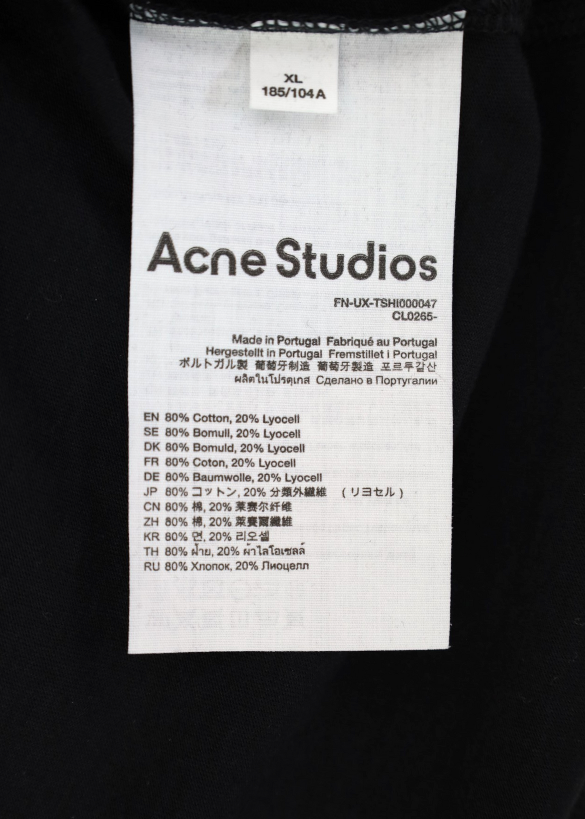 ACNE STUDIOS (NWT) Black/White Circle Print Tee