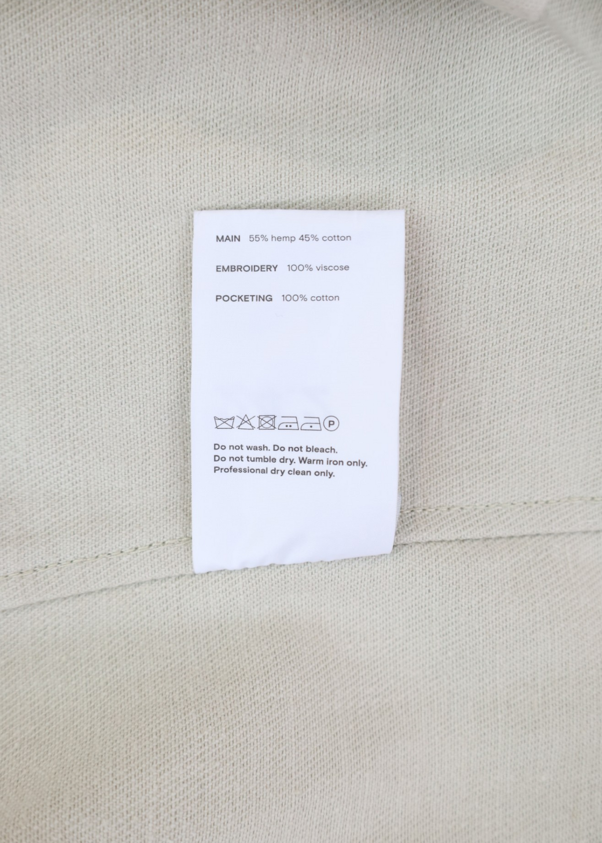 SONG FOR THE MUTE (AS IS) 24.2 Teardrop Cream Cotton Drill Embroidered Jacket