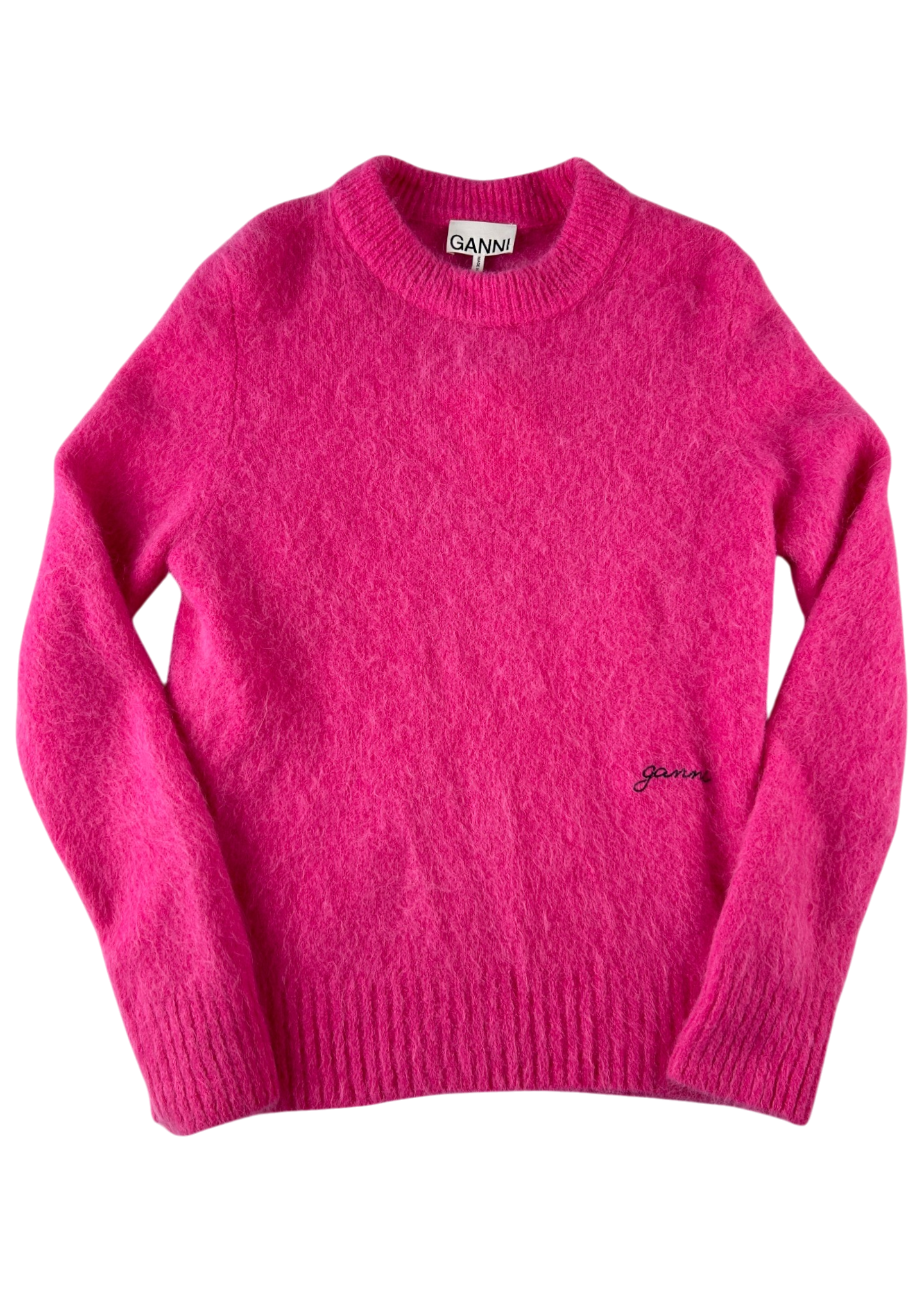GANNI (BNWT) Pink Brushed Alpaca Crewneck