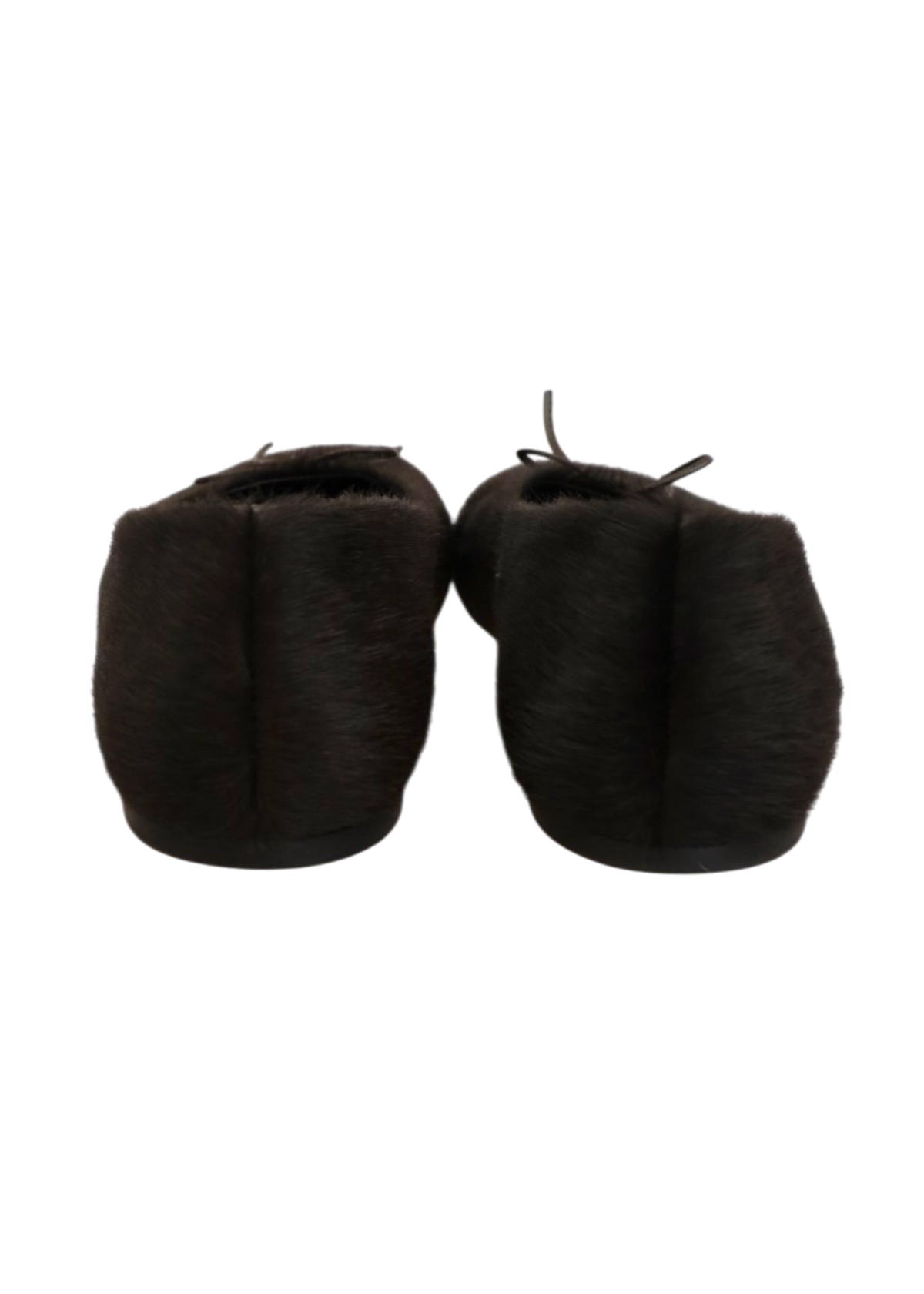 PALOMA WOOL 'Napoli Ballerine II' Brown Pony Hair Bow Flats