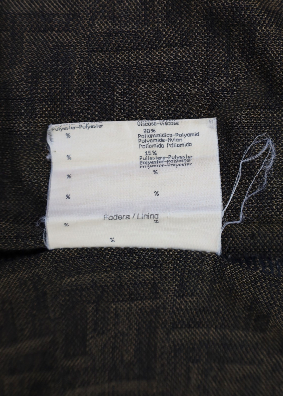 FENDI JEANS (AS IS) Brown/Black Monogram Tank