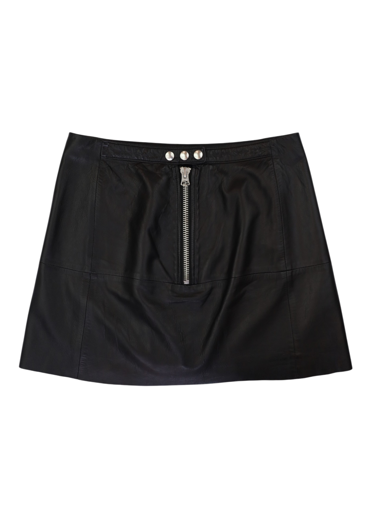 ACNE STUDIOS S/S14 Black Lamb Leather Mini Skirt