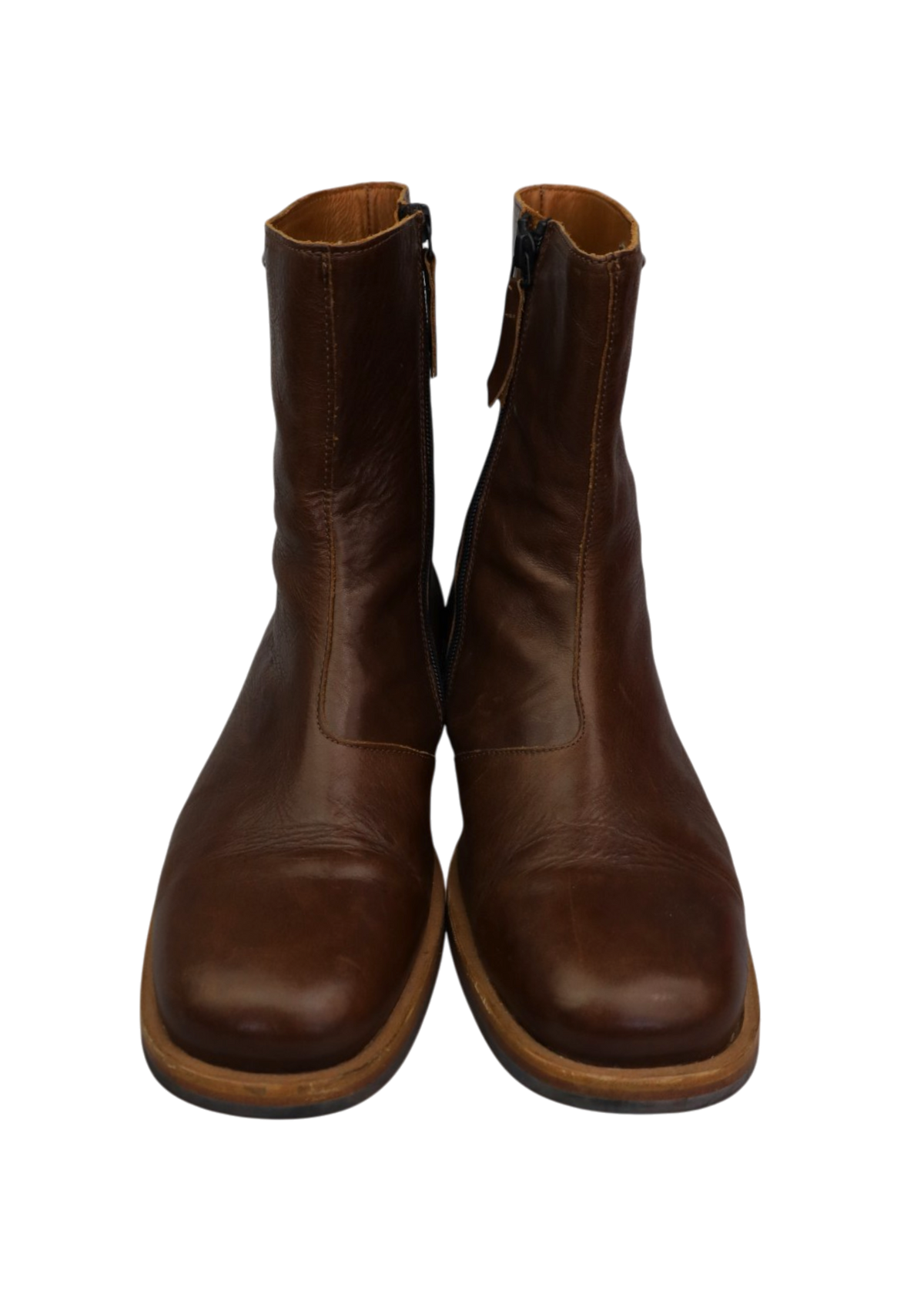 OUR LEGACY 'Camion' Brown Leather Ankle Boots