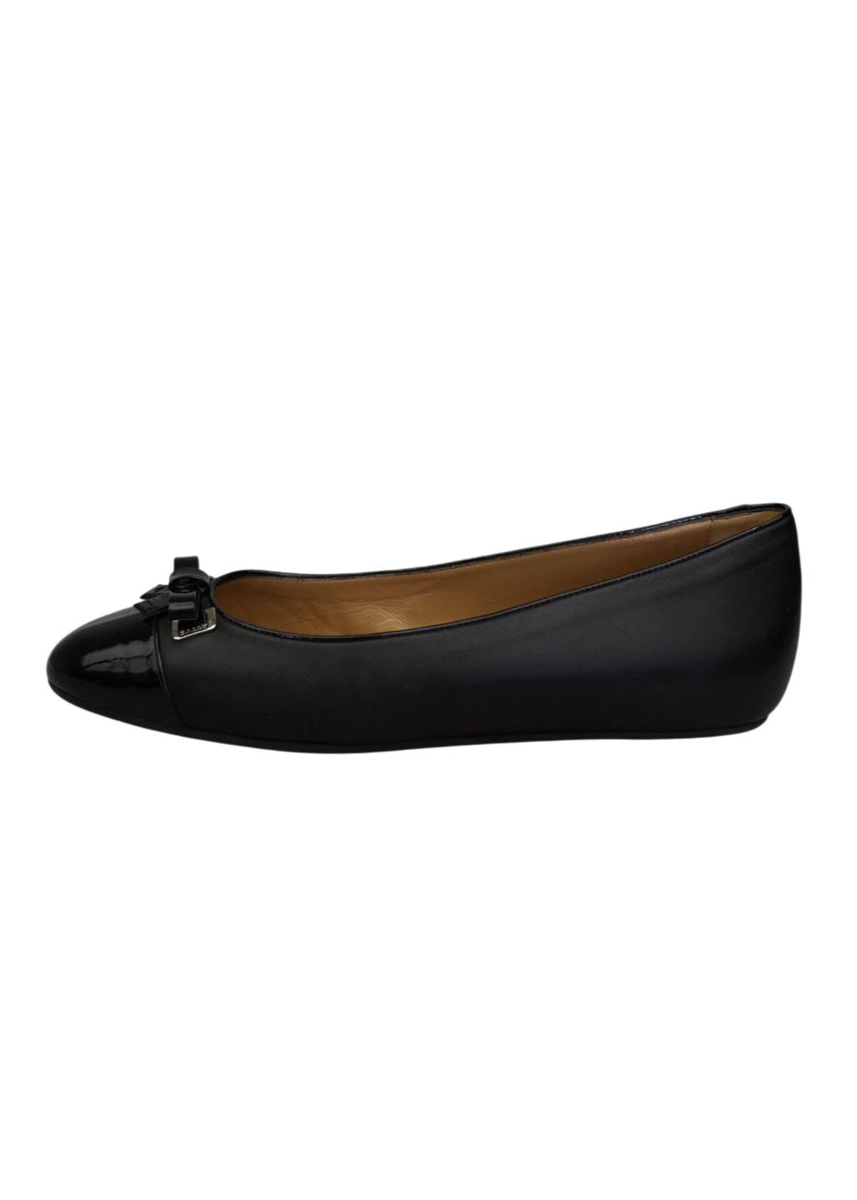 BALLY 'Sofye' Black Patent Leather Ballet Flats