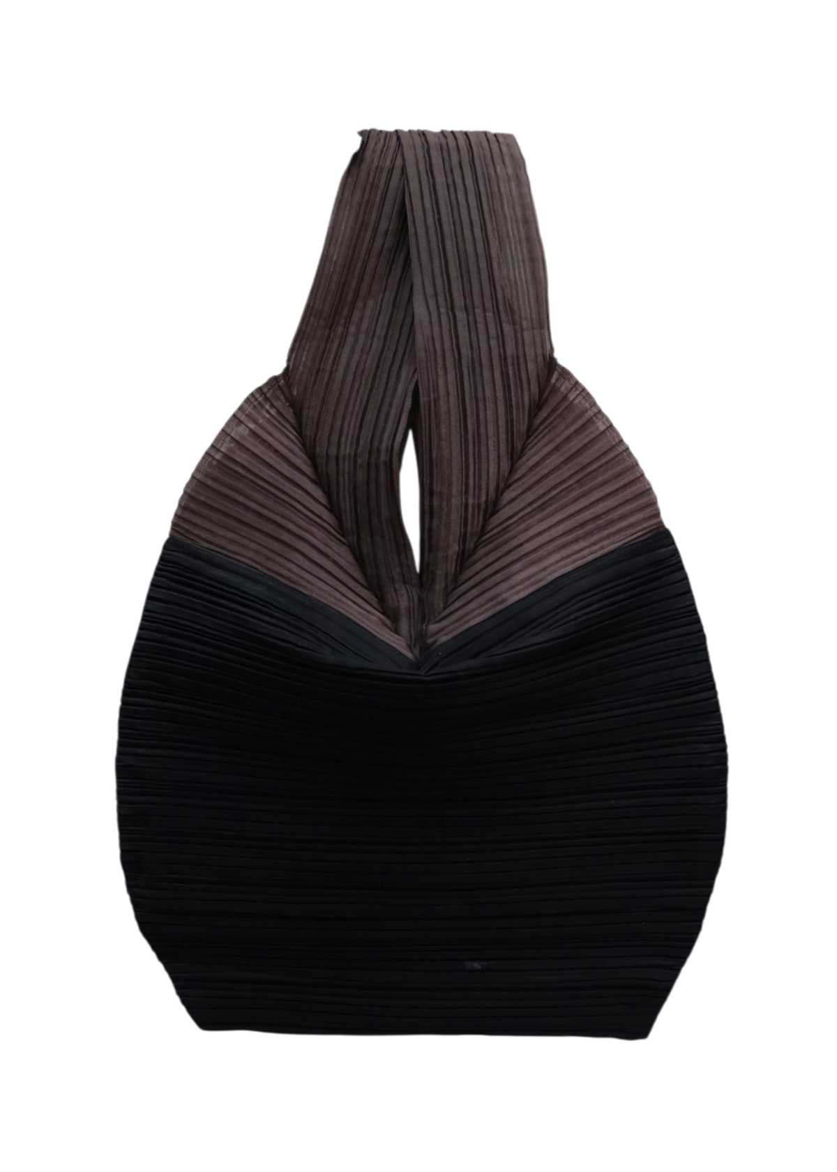 ISSEY MIYAKE Black/Brown Pleated Mini Tote