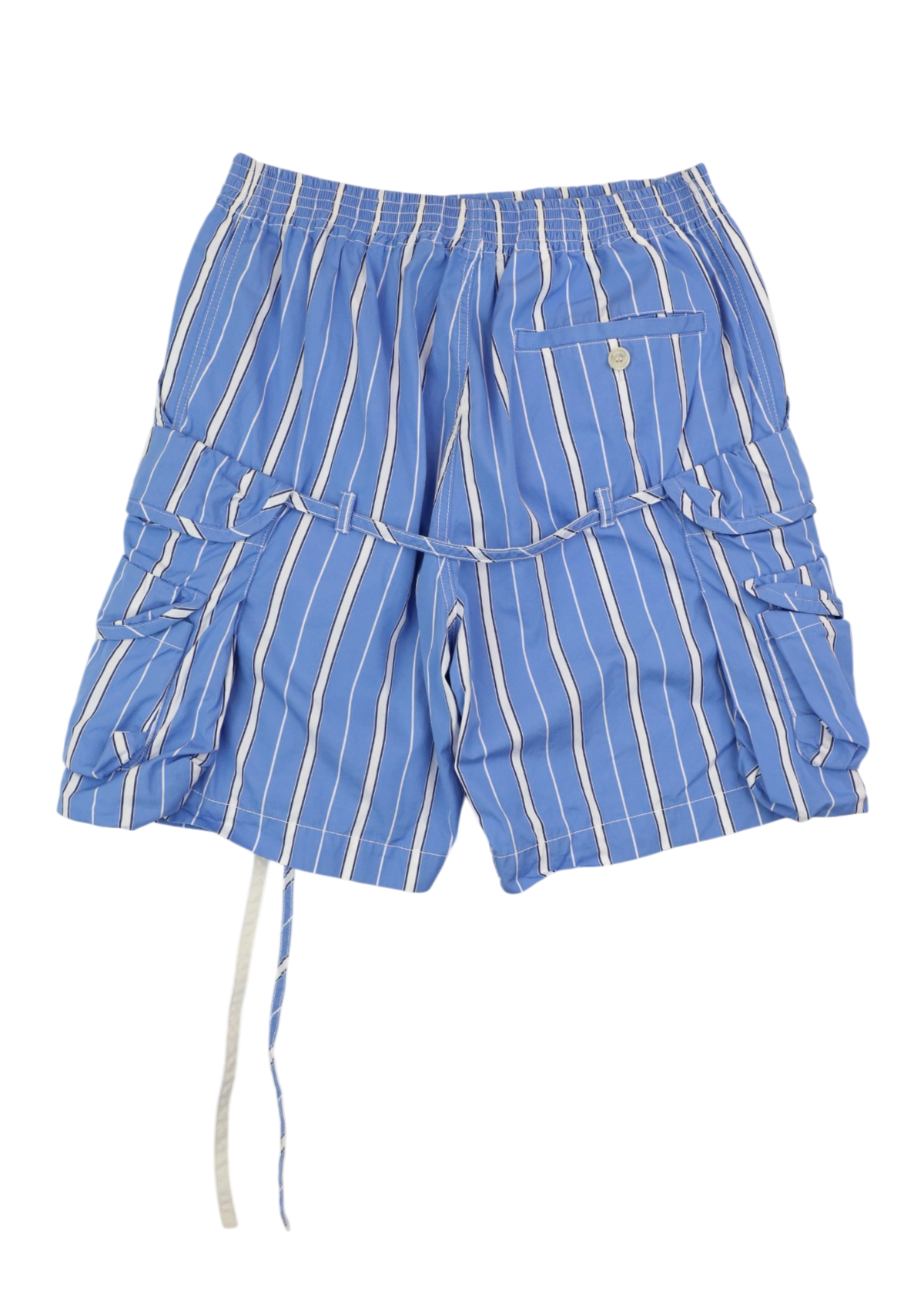 JACQUEMUS 'Le Short Trivela' Blue Stripe Cargo Shorts