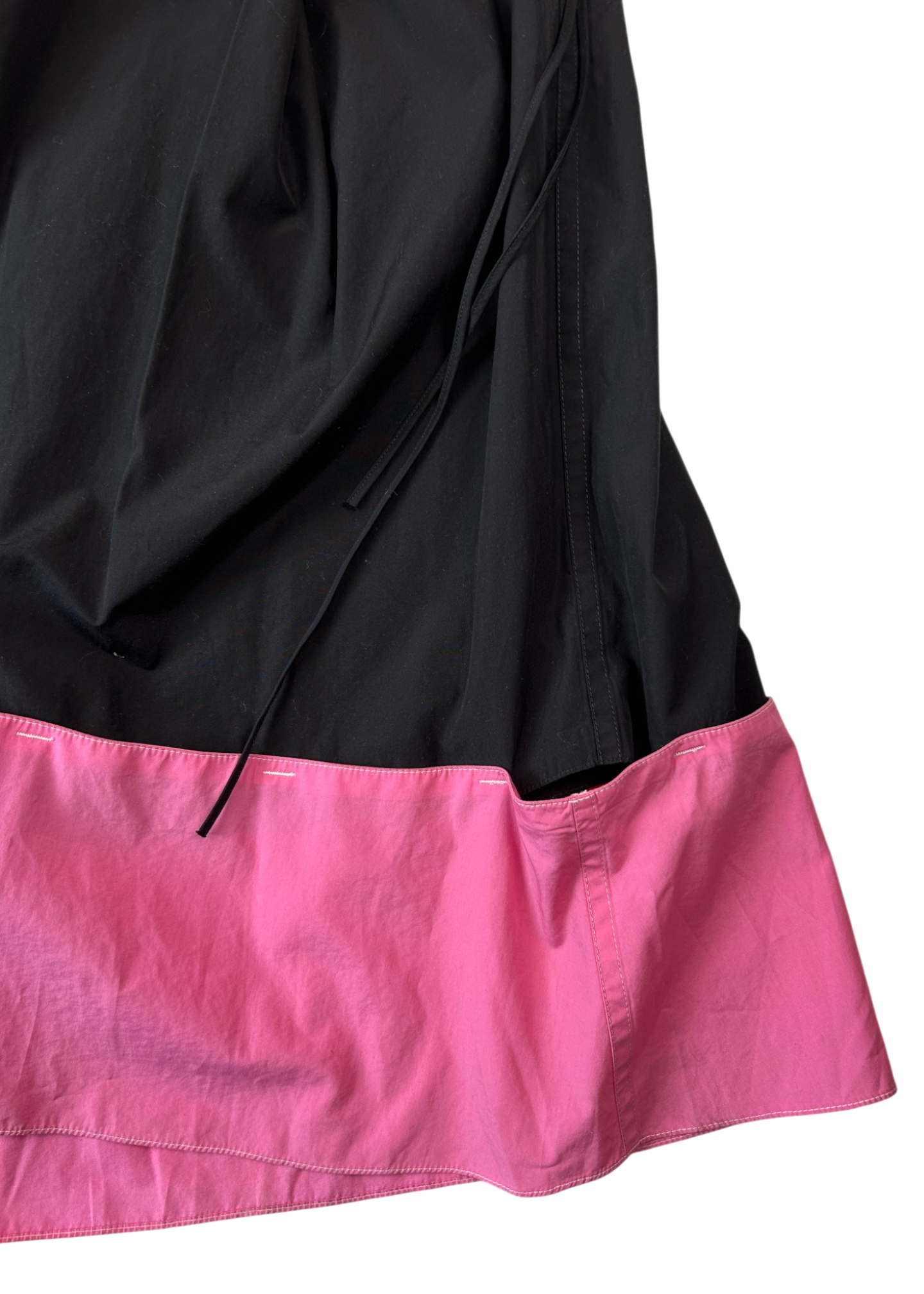 MARNI Poplin Drawstring Tent Midi Dress