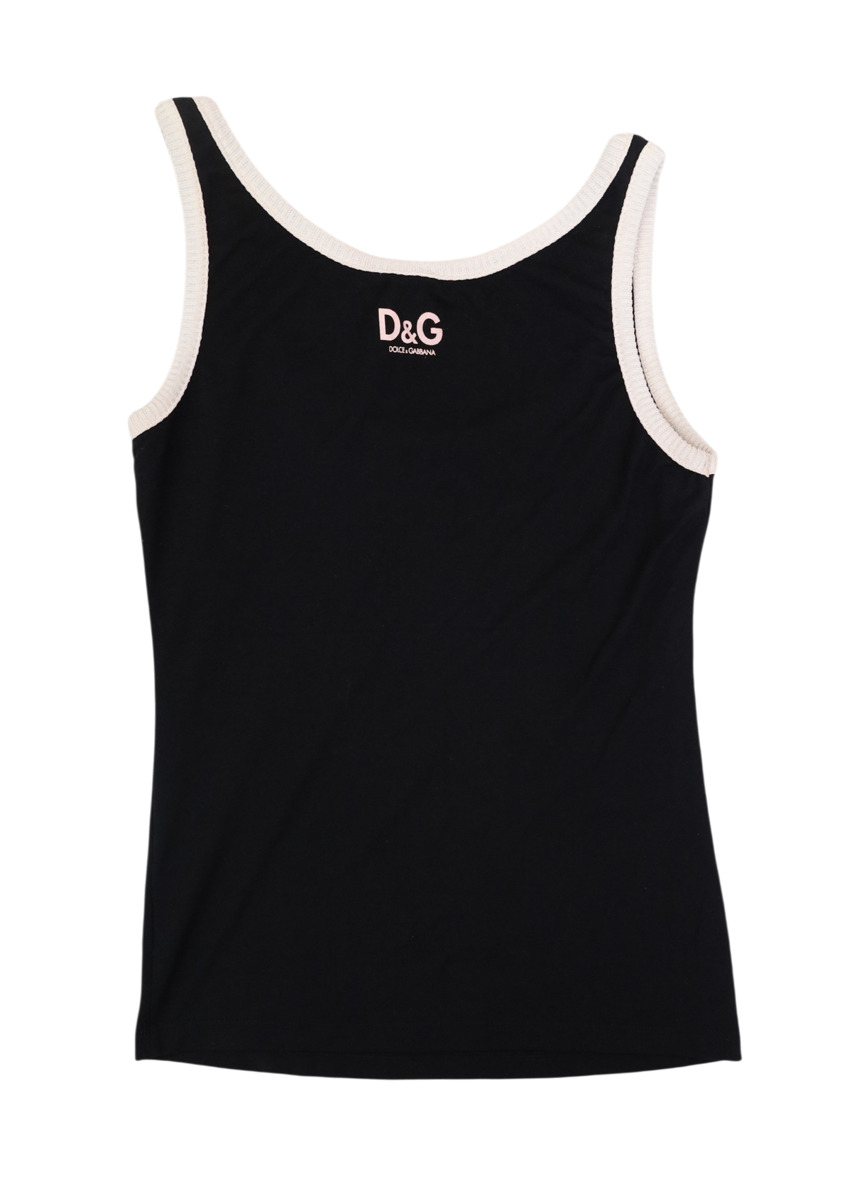 DOLCE & GABBANA (AS IS) Black/White 'Swinging 60's' Print Tank
