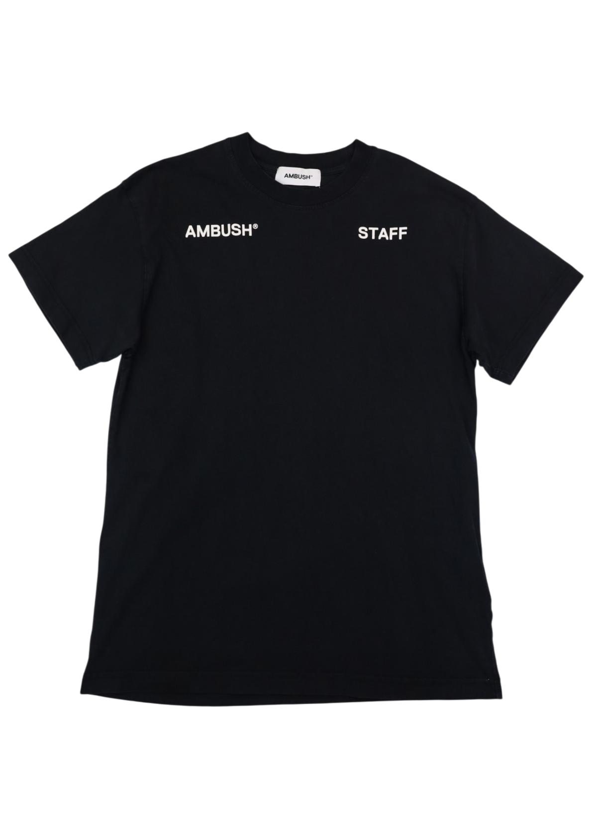 AMBUSH Black Cotton 'Staff' Tee