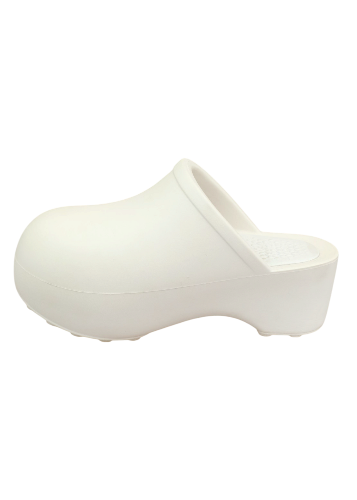 PRAYING White Platform Clog