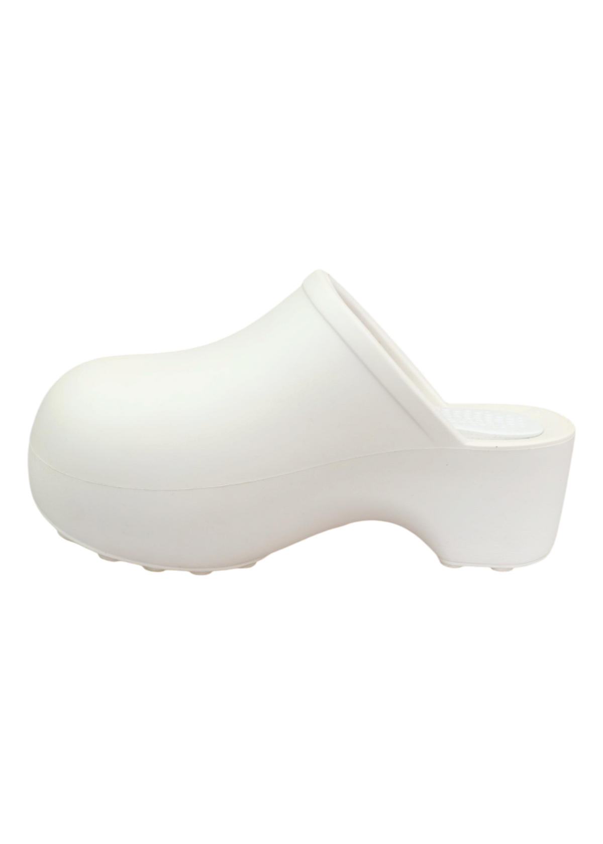 PRAYING White Platform Clog
