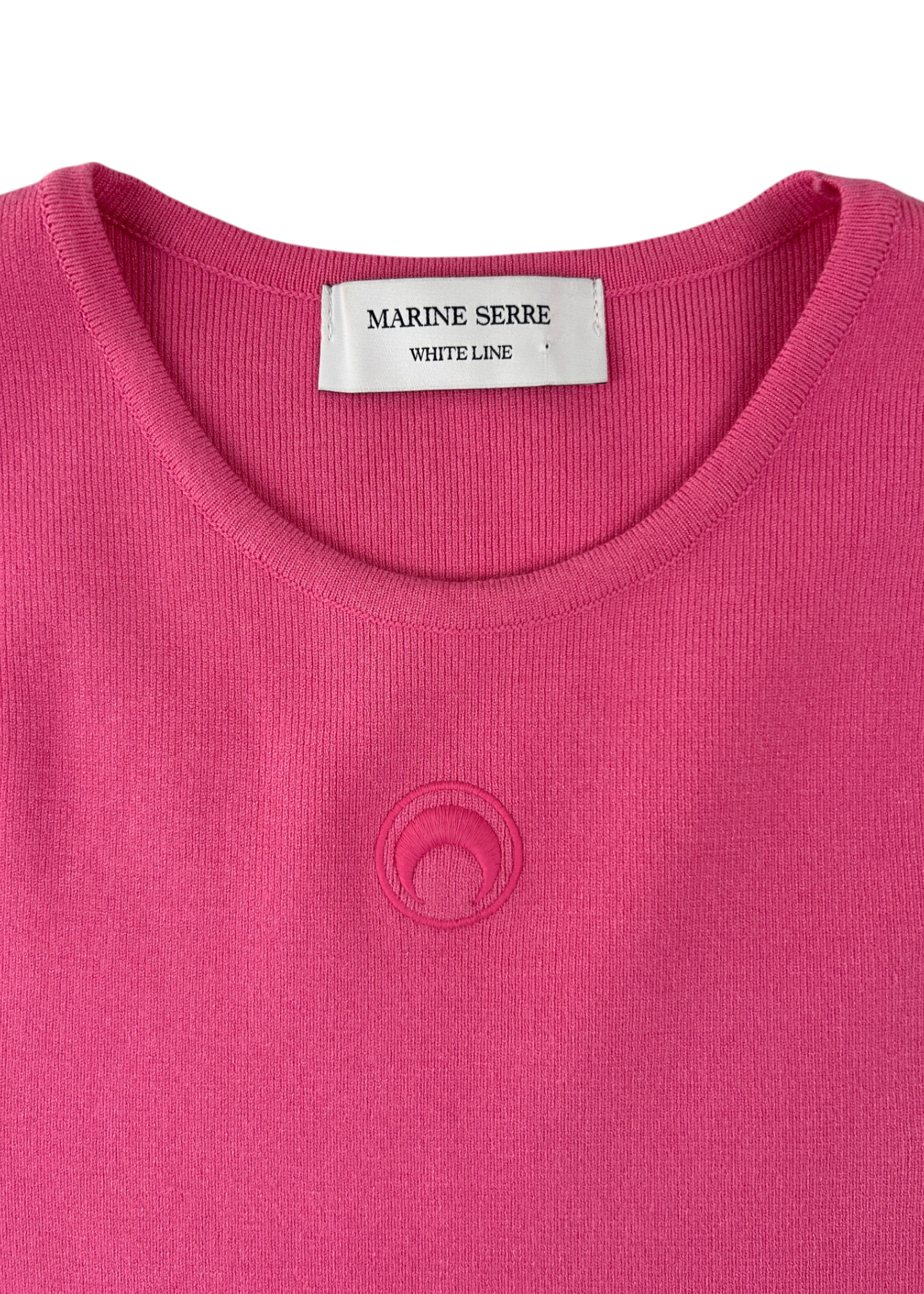 MARINE SERRE (BNWT) Pink 'Core Knit Pullover' Tank