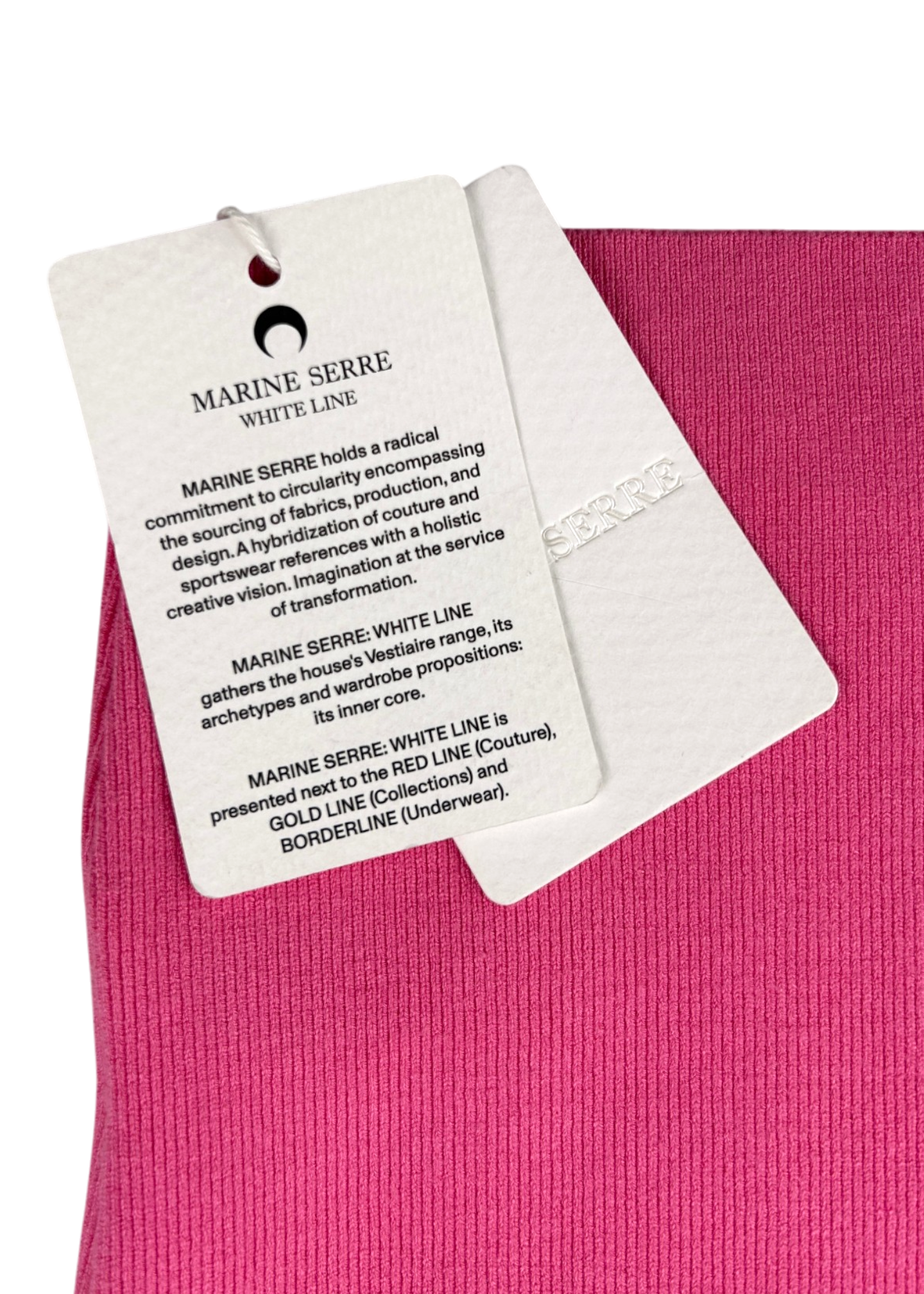 MARINE SERRE (BNWT) Pink 'Core Knit Pullover' Tank