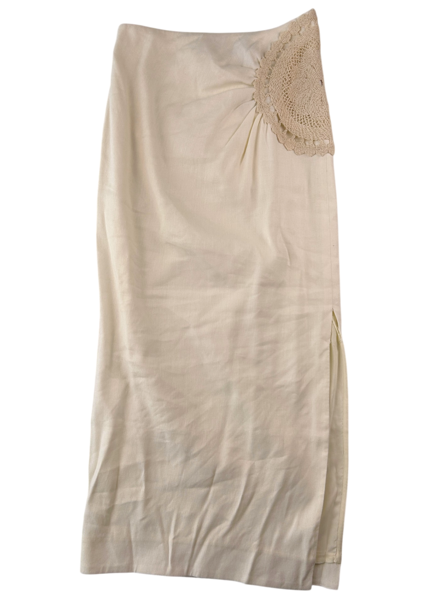 SIR (BNWT) Ivory 'Atacama' Crochet Sun Midi Skirt