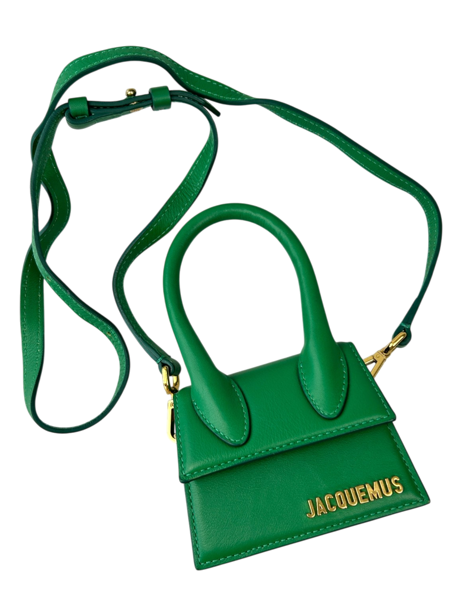JACQUEMUS Green 'Le Chiquito' Crossbody Bag