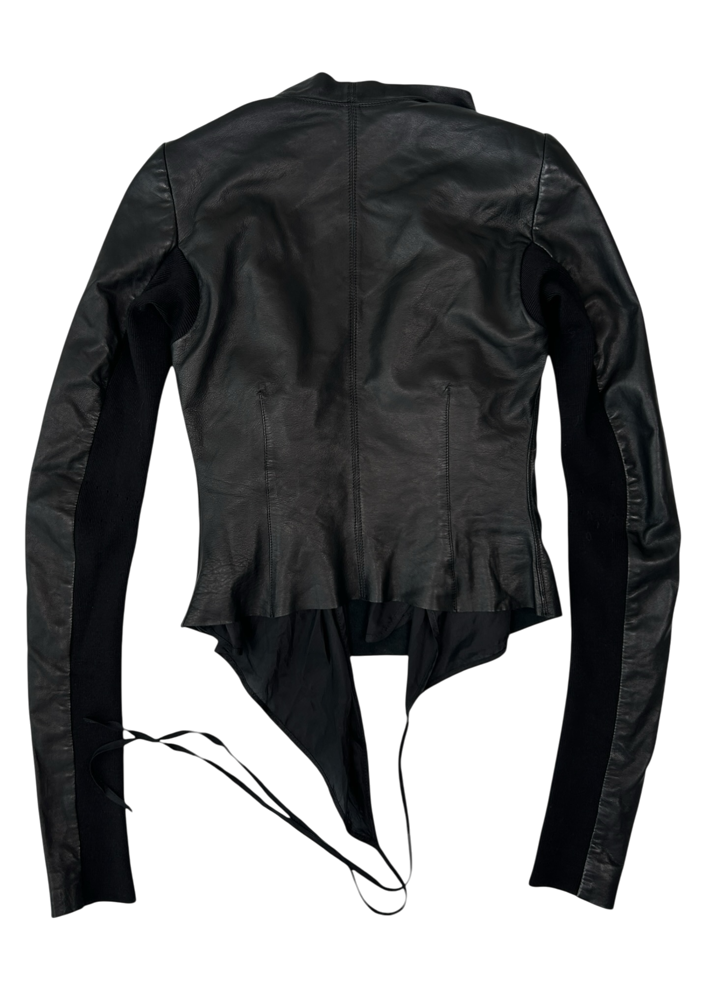 RICK OWENS 2017 Agneau Leather Biker Jacket