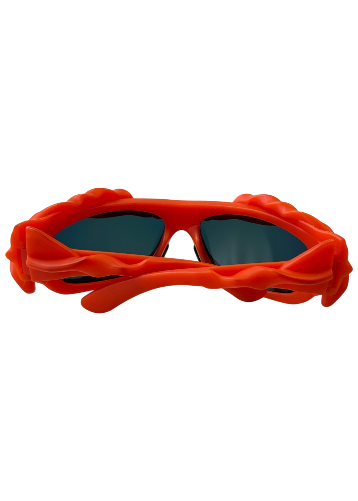 OTTOLINGER (AS IS) Orange 'Twisted' Oversized Sunglasses