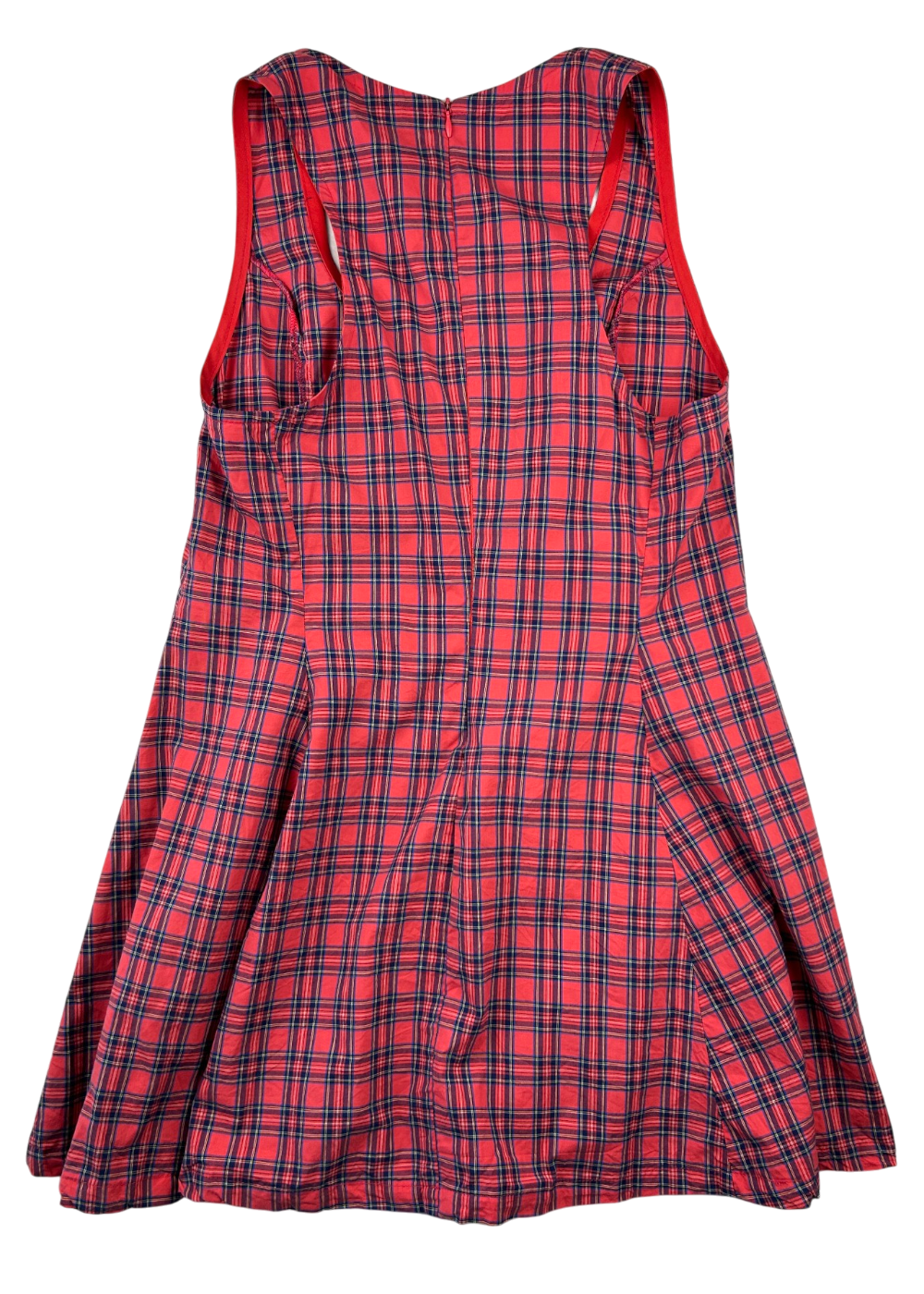 KATHARINA LOU Cotton Plaid Mini Dress