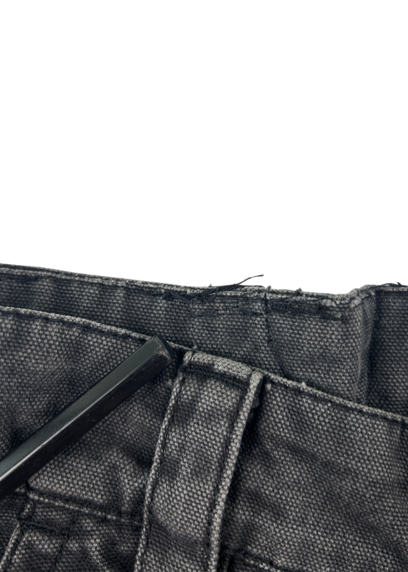 ACNE STUDIOS (AS IS) SS23 Grey Cotton Flared Cargo Pants W/ Bondage Straps