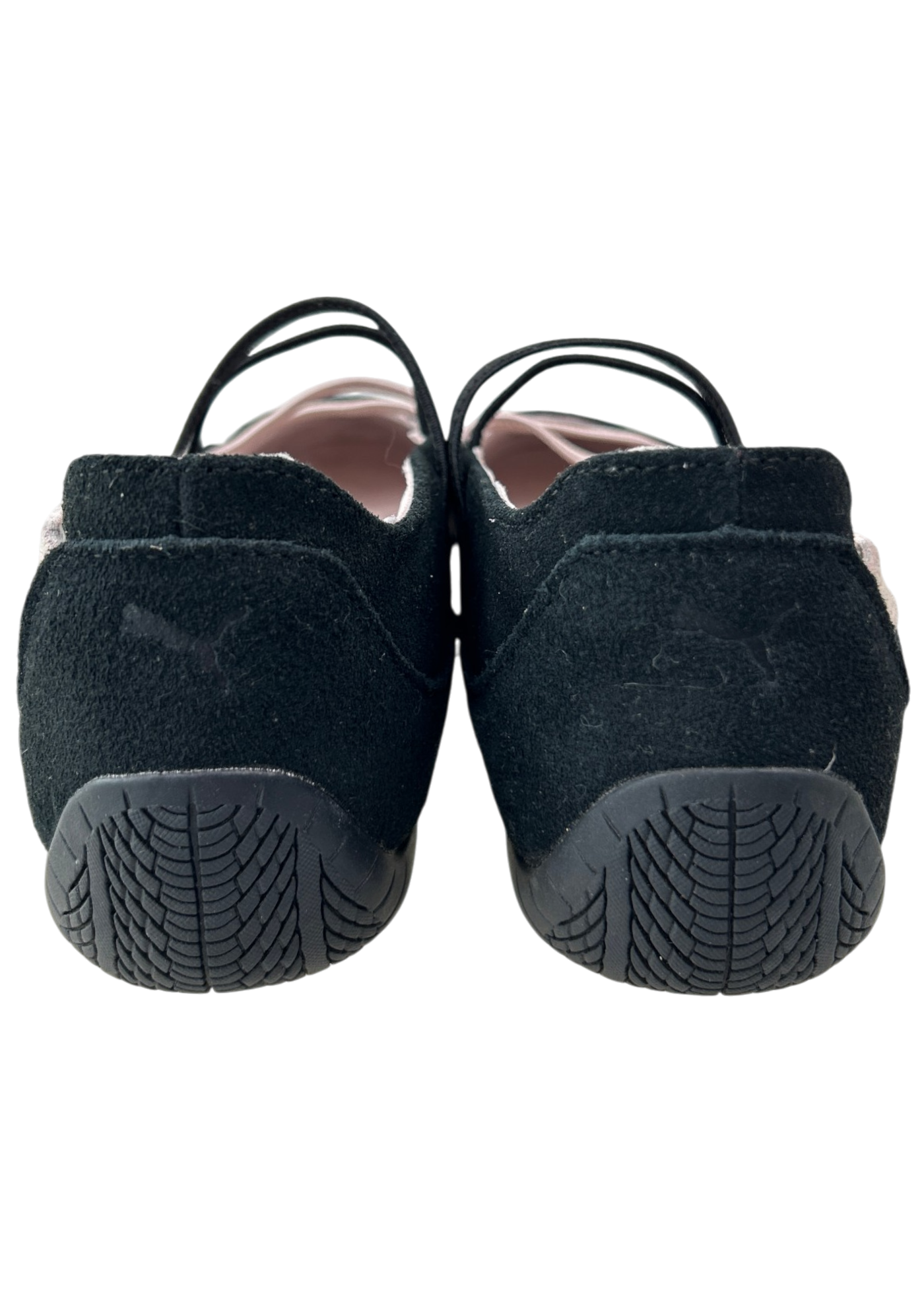 PUMA 'Speedcat Ballet' Black/Pink Suede Flats