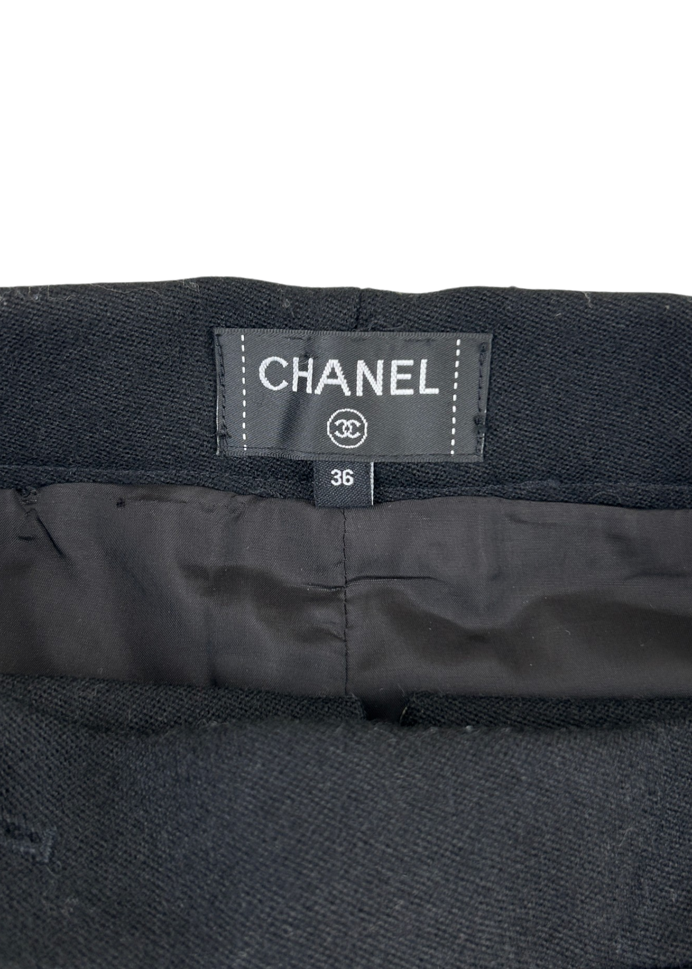 CHANEL (AS IS) Pre Fall 2018 Wool/Silk Sailor Button Culottes