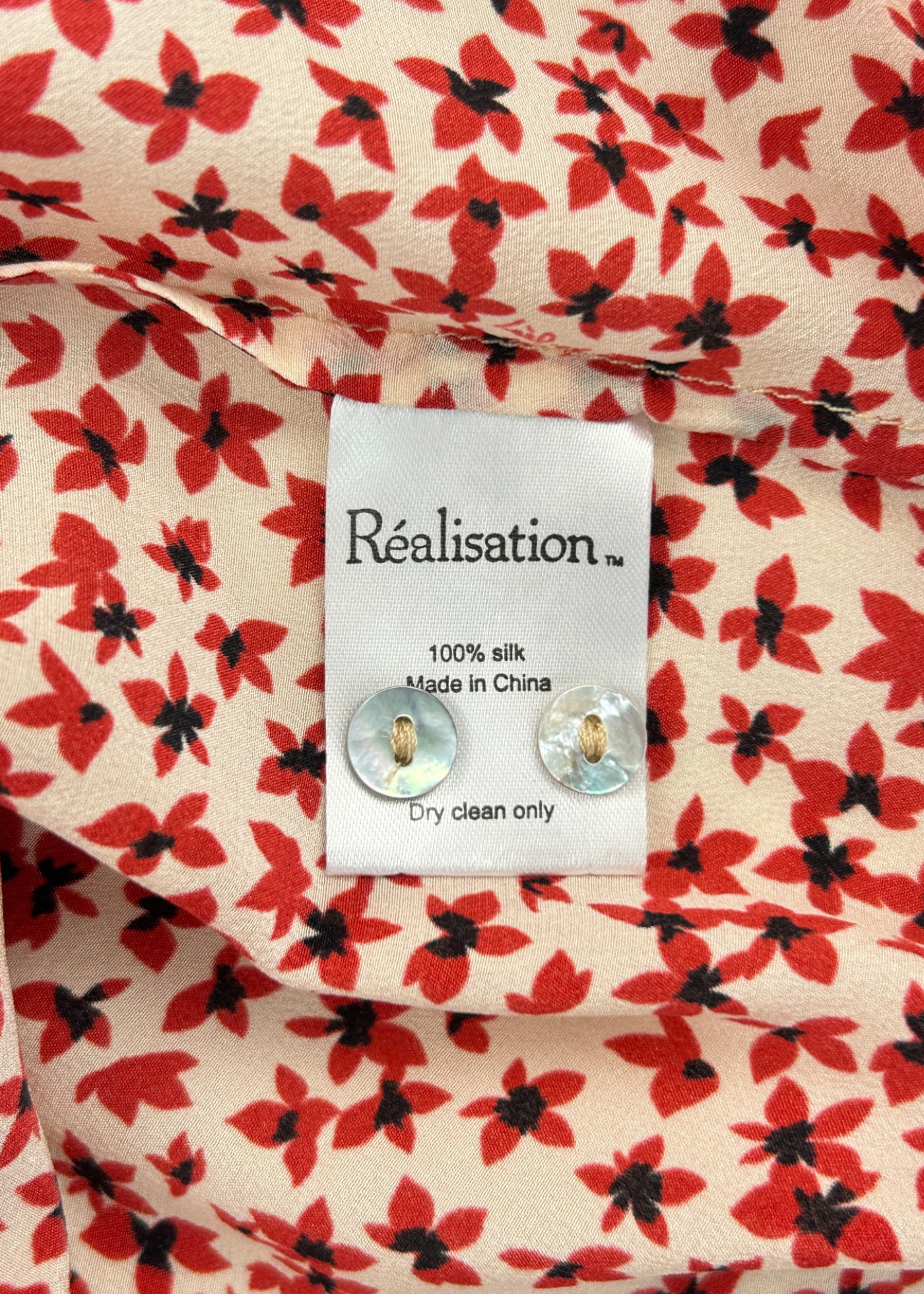 REALISATION PAR (AS IS) NWT 'The Vivienne' Floral Silk Midi Dress