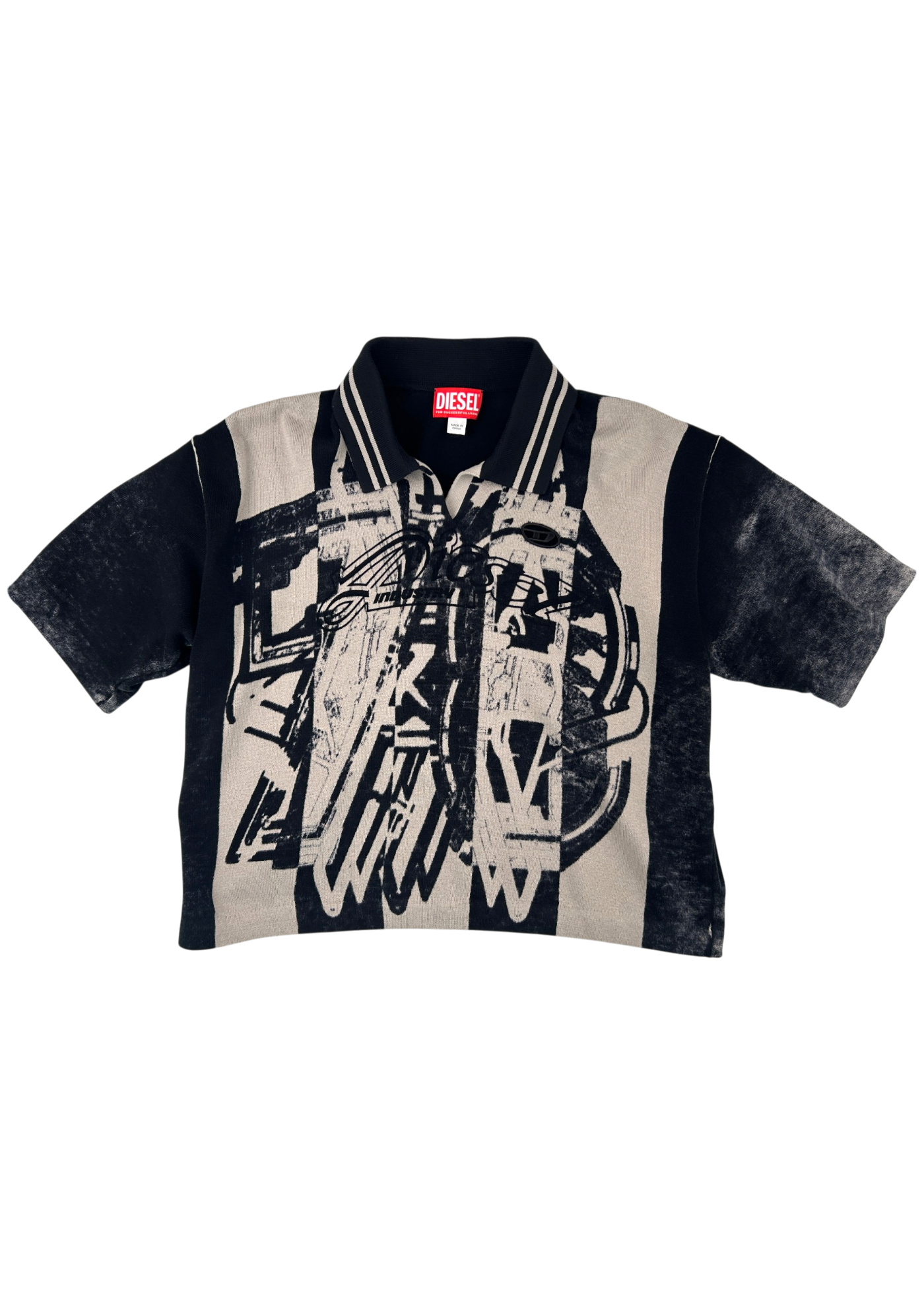 DIESEL M-Oliba Abstract Knit Polo