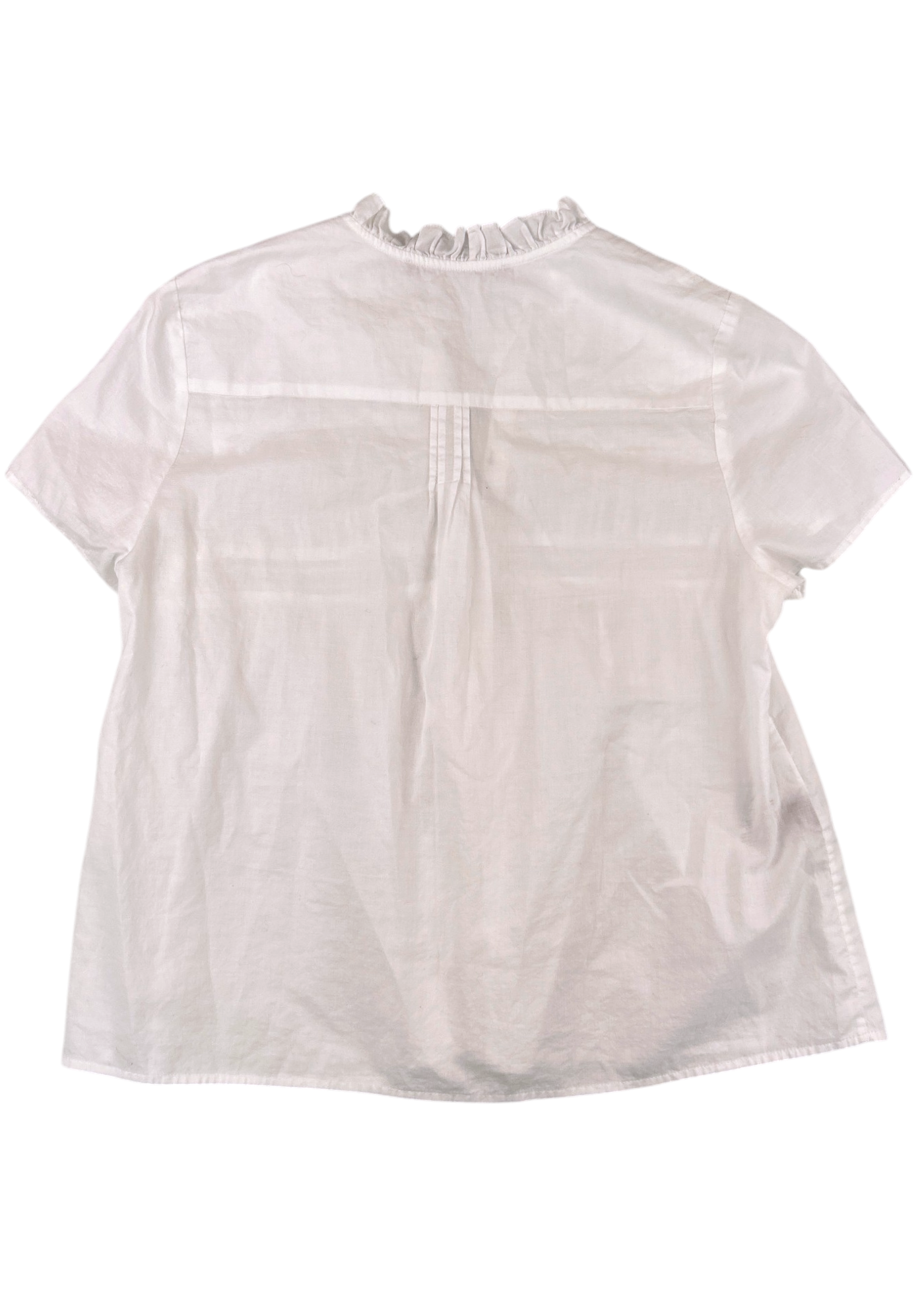 COMPTOIR DES COTONNIERS (AS IS) Cotton Pintuck Button Down Blouse