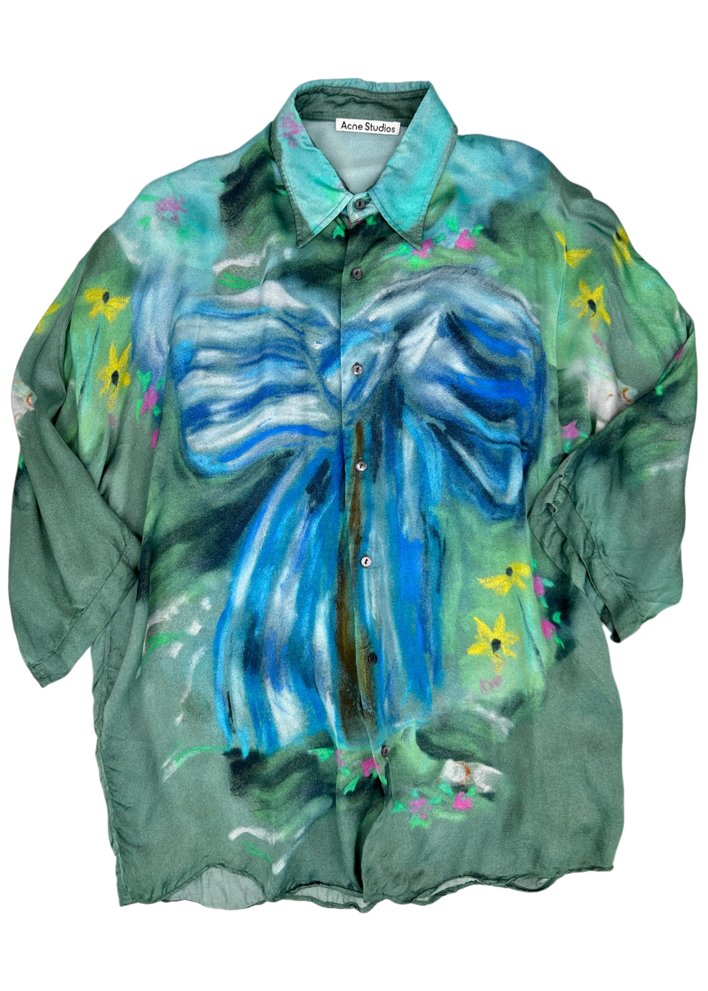 ACNE STUDIOS (AS IS) Silk Print Shirt