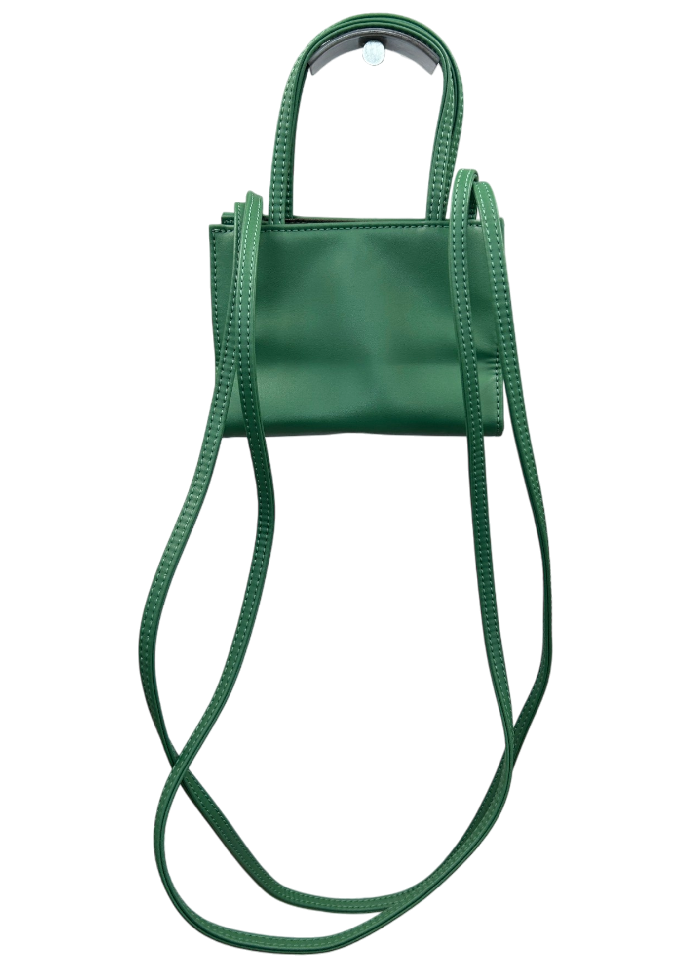 TELFAR Green Pleather Mini Crossbody Shopper Tote
