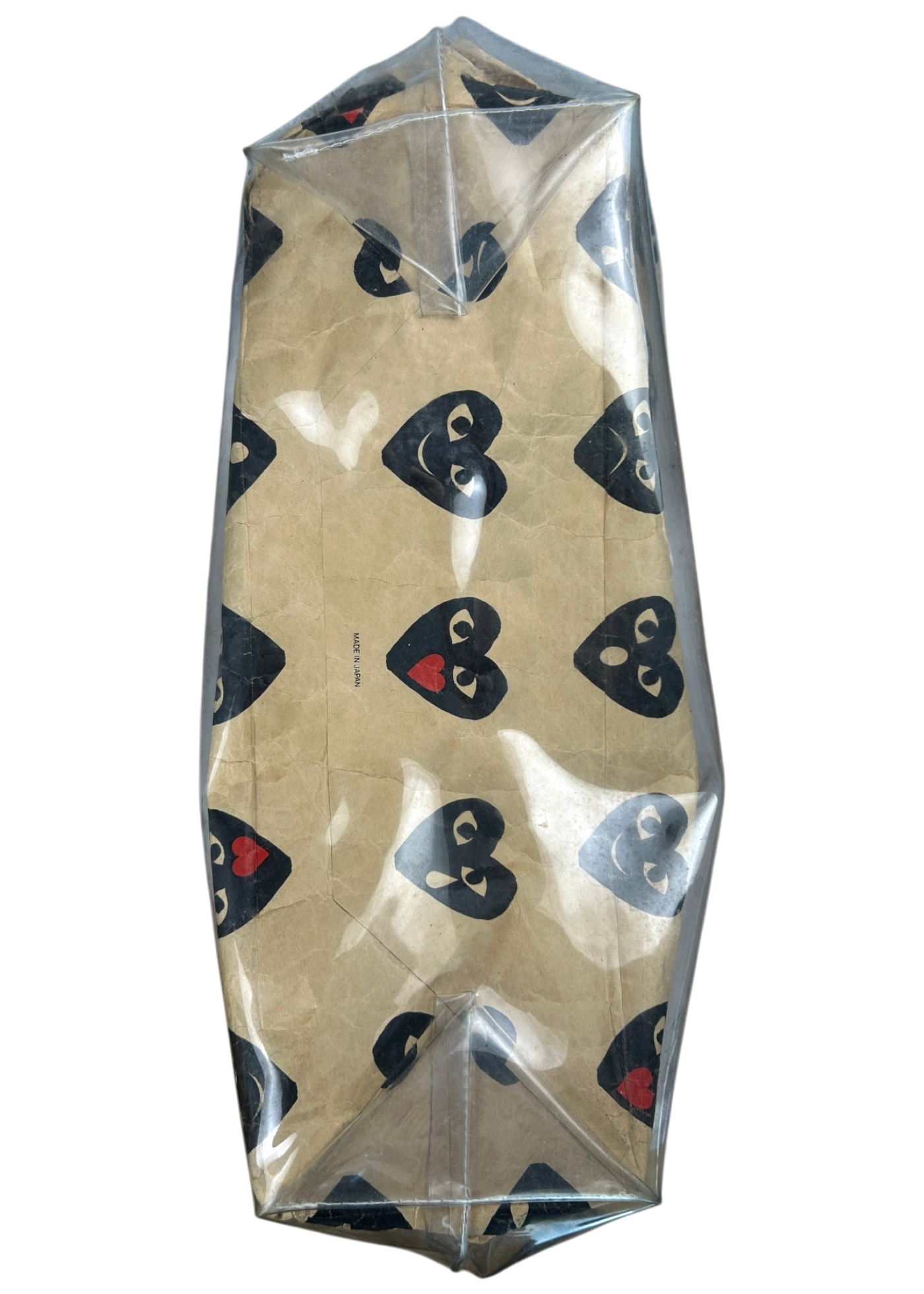 COMME DES GARCONS (AS IS) Beige Holiday Emoji PVC Tote