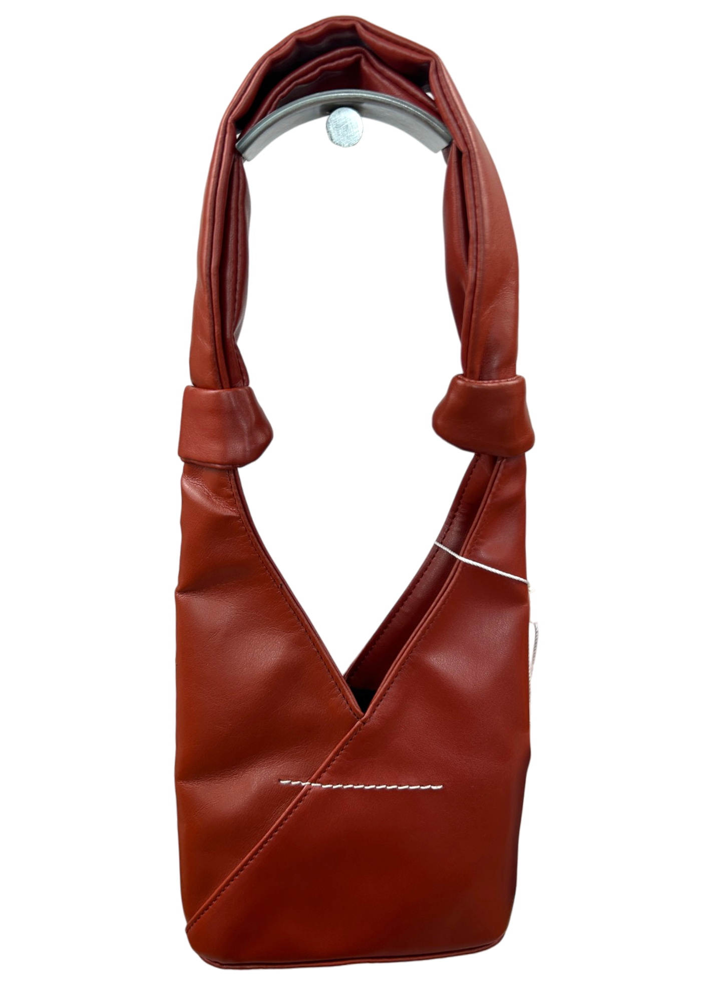 MM6 MAISON MARTIN MARGIELA (NWT) Red Faux Leather 'Japanese Knotted' Adjustable Mini Bag