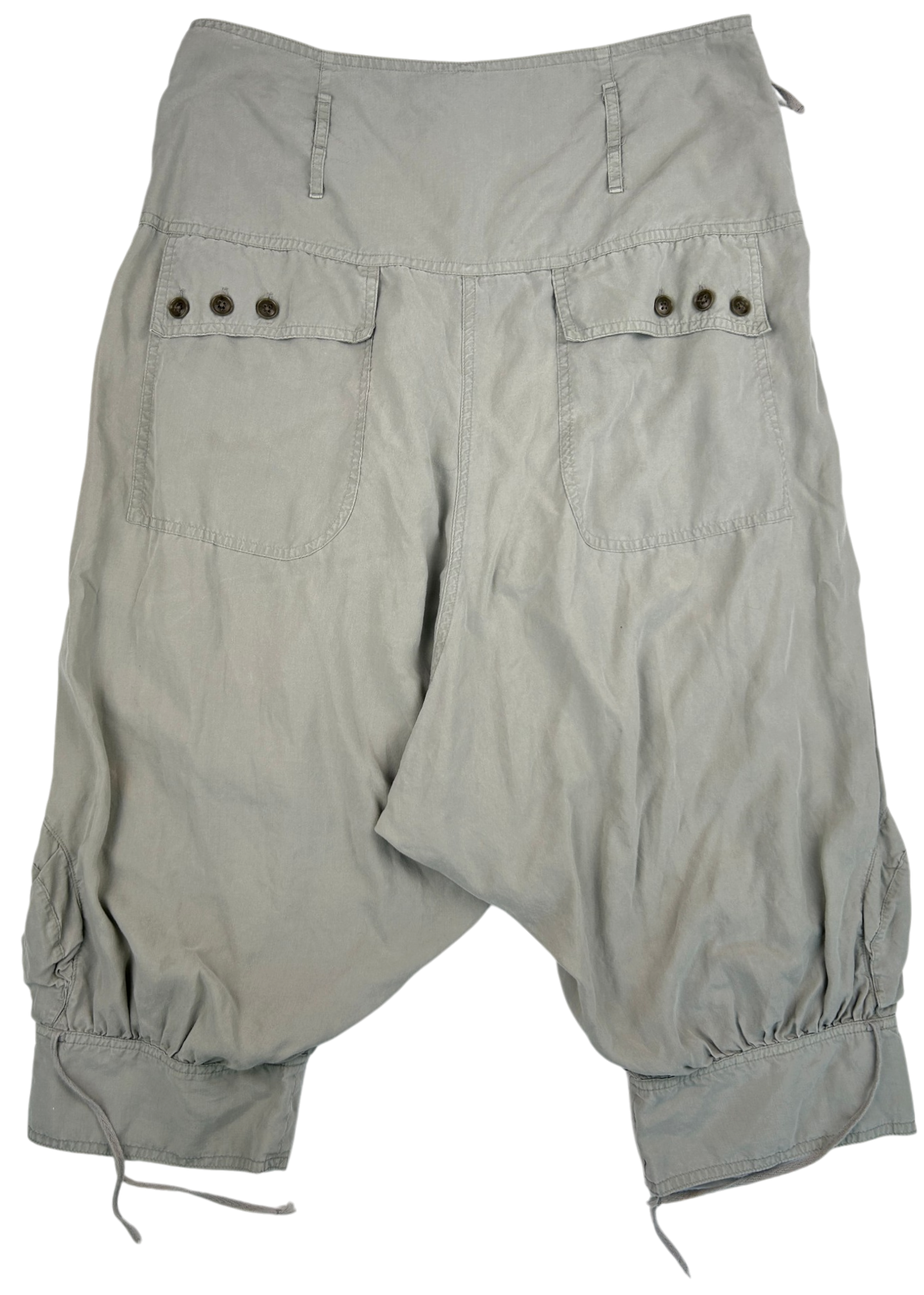 COP COPINE (AS IS) Sage Green Drop Crotch Capri Pants