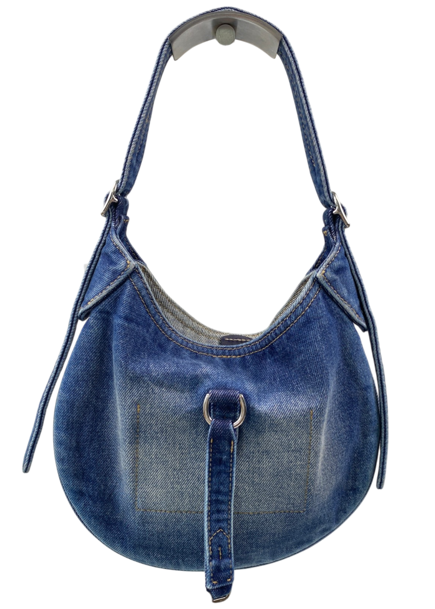 POLO BY RALPH LAUREN Denim Hobo 'ID Mini Bag' W/ Crossbody Strap