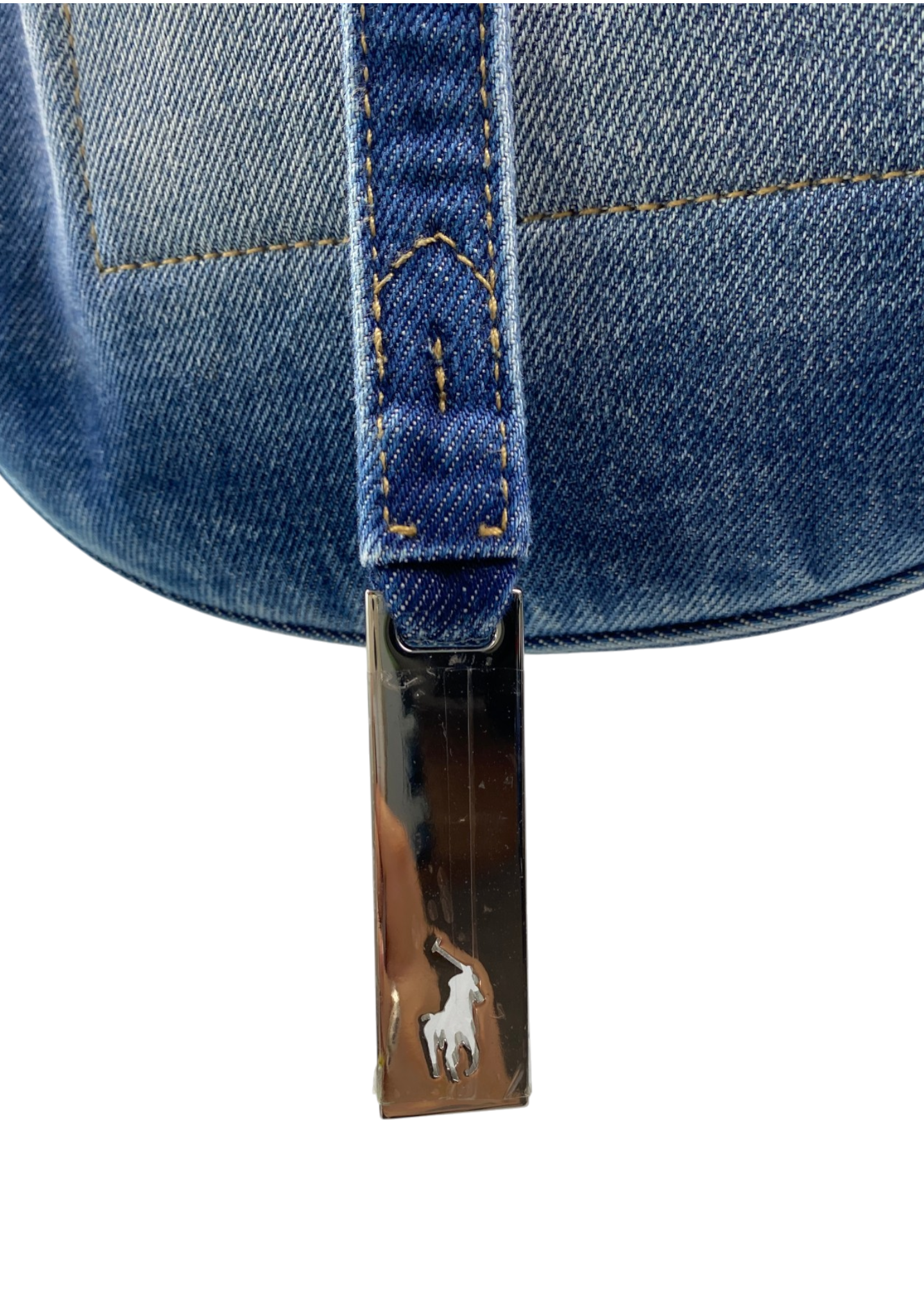 POLO BY RALPH LAUREN Denim Hobo 'ID Mini Bag' W/ Crossbody Strap