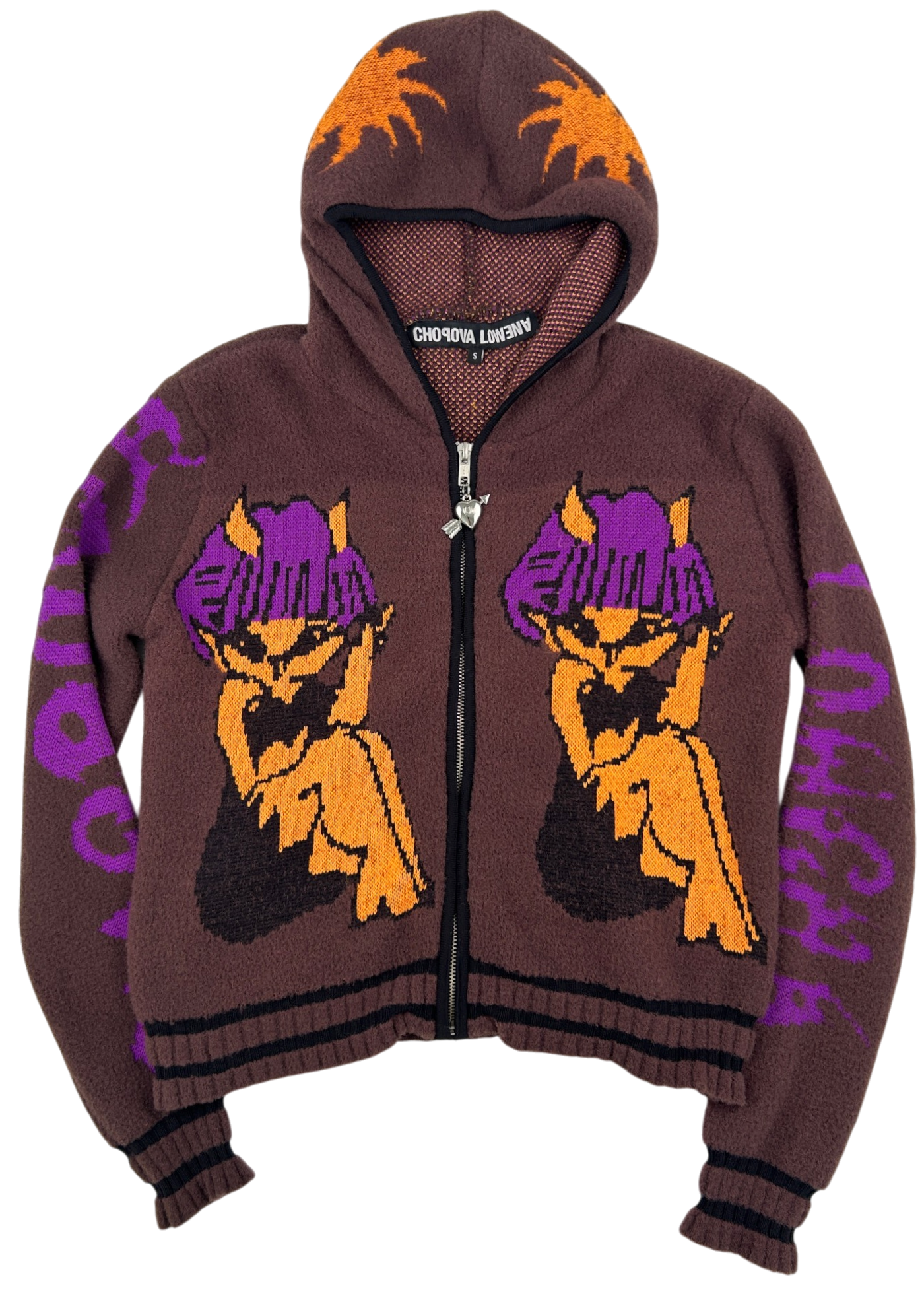 CHOPOVA LOWENA 'Tammie Jo' Knit Zip Up Hoodie