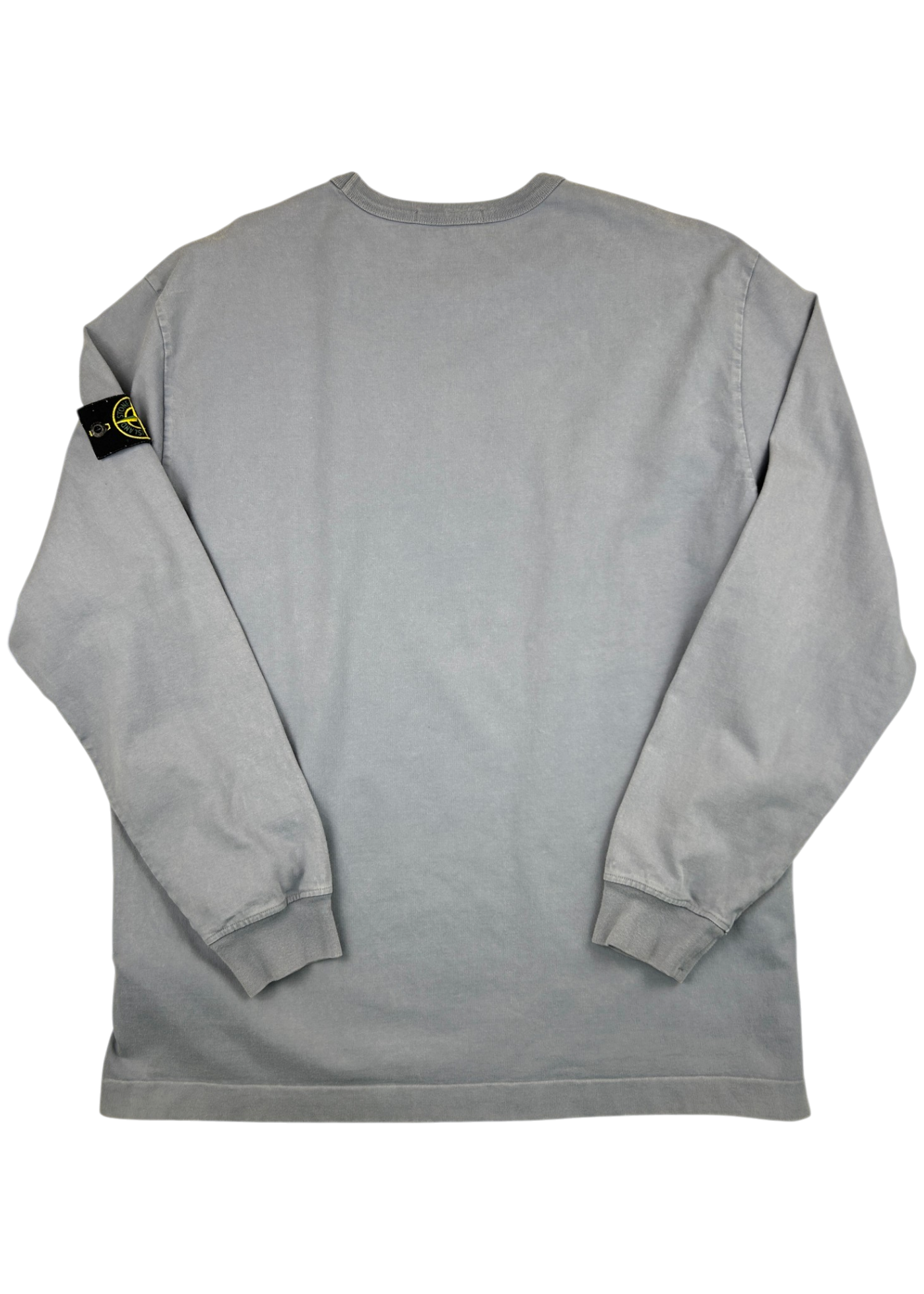 STONE ISLAND (AS IS) Light Blue Heavy Jersey Sweatshirt