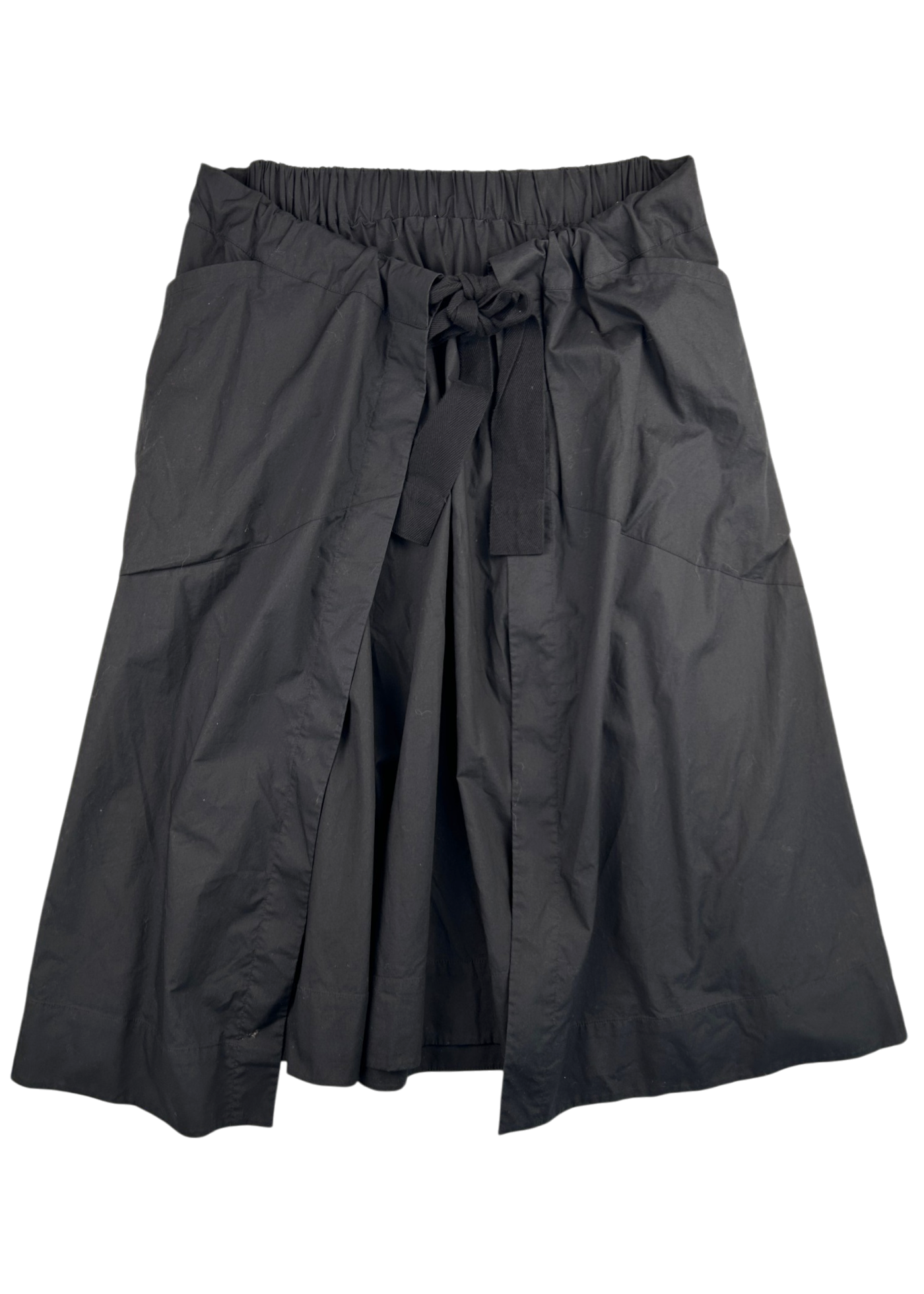 LEE MATHEWS Cotton Double Layer Wrap Skirt