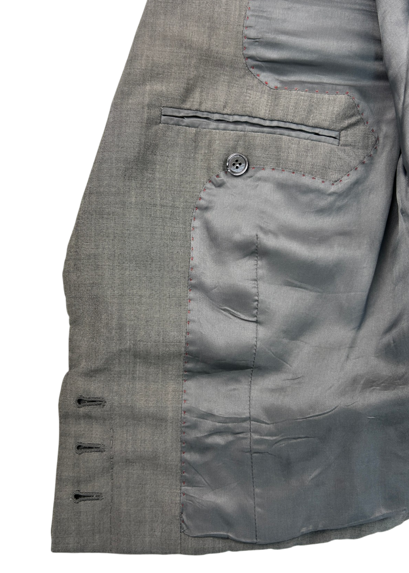 ALEXANDER MCQUEEN (AS IS) 2007 Grey Wool/Mohair Tailored Vest