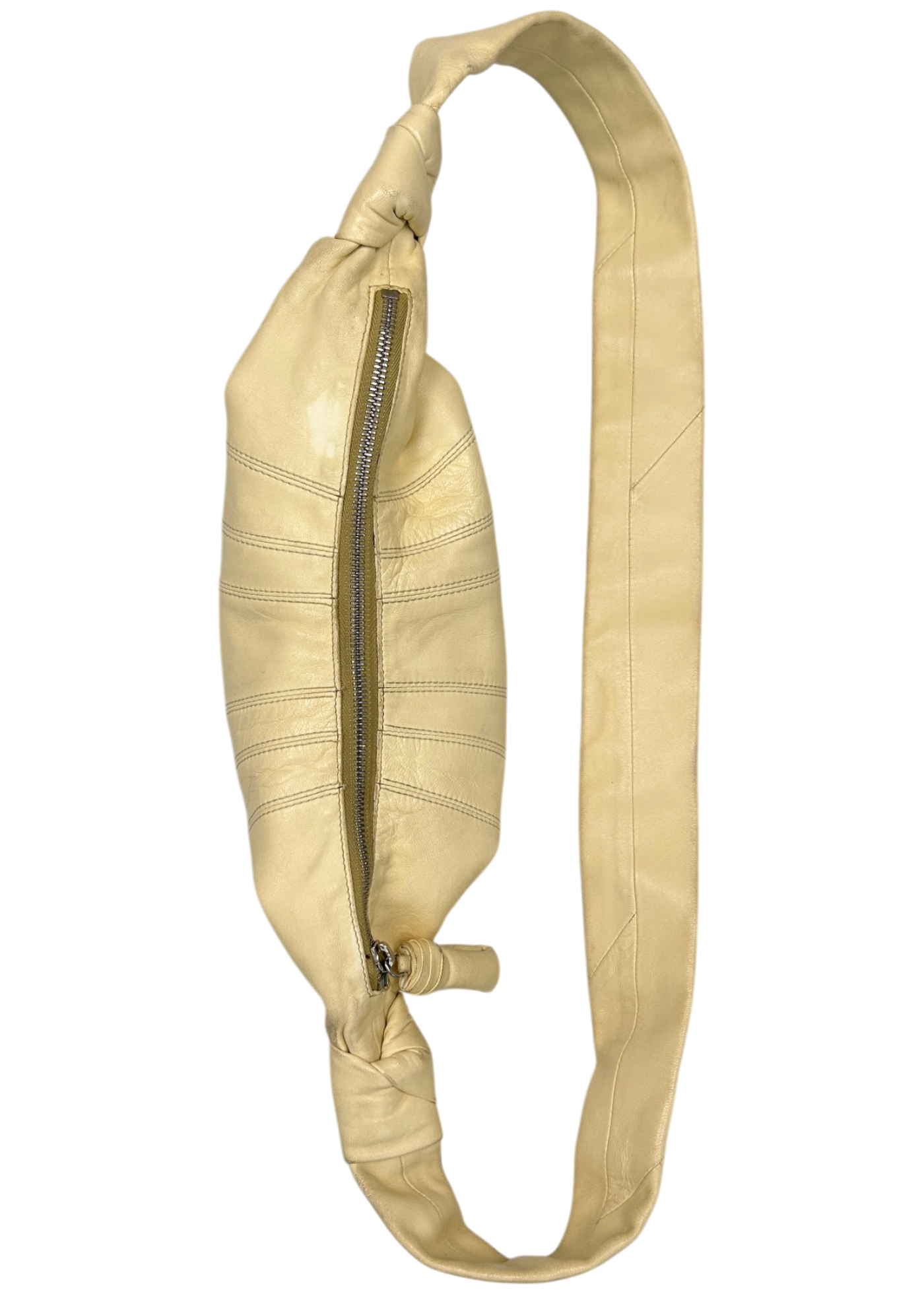 LEMAIRE (AS IS) 'Croissant' Butter Yellow Leather Shoulder Bag