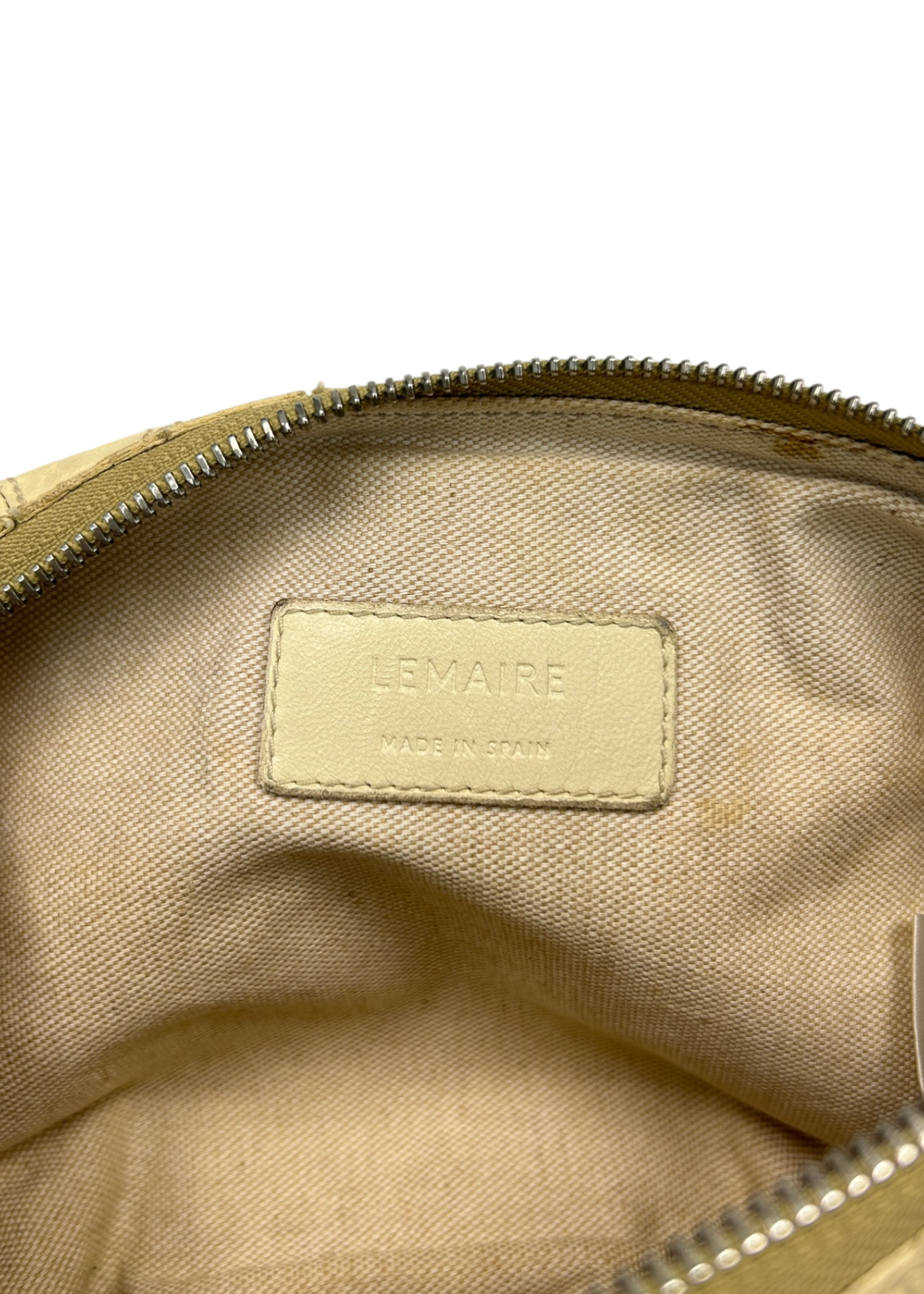 LEMAIRE (AS IS) 'Croissant' Butter Yellow Leather Shoulder Bag