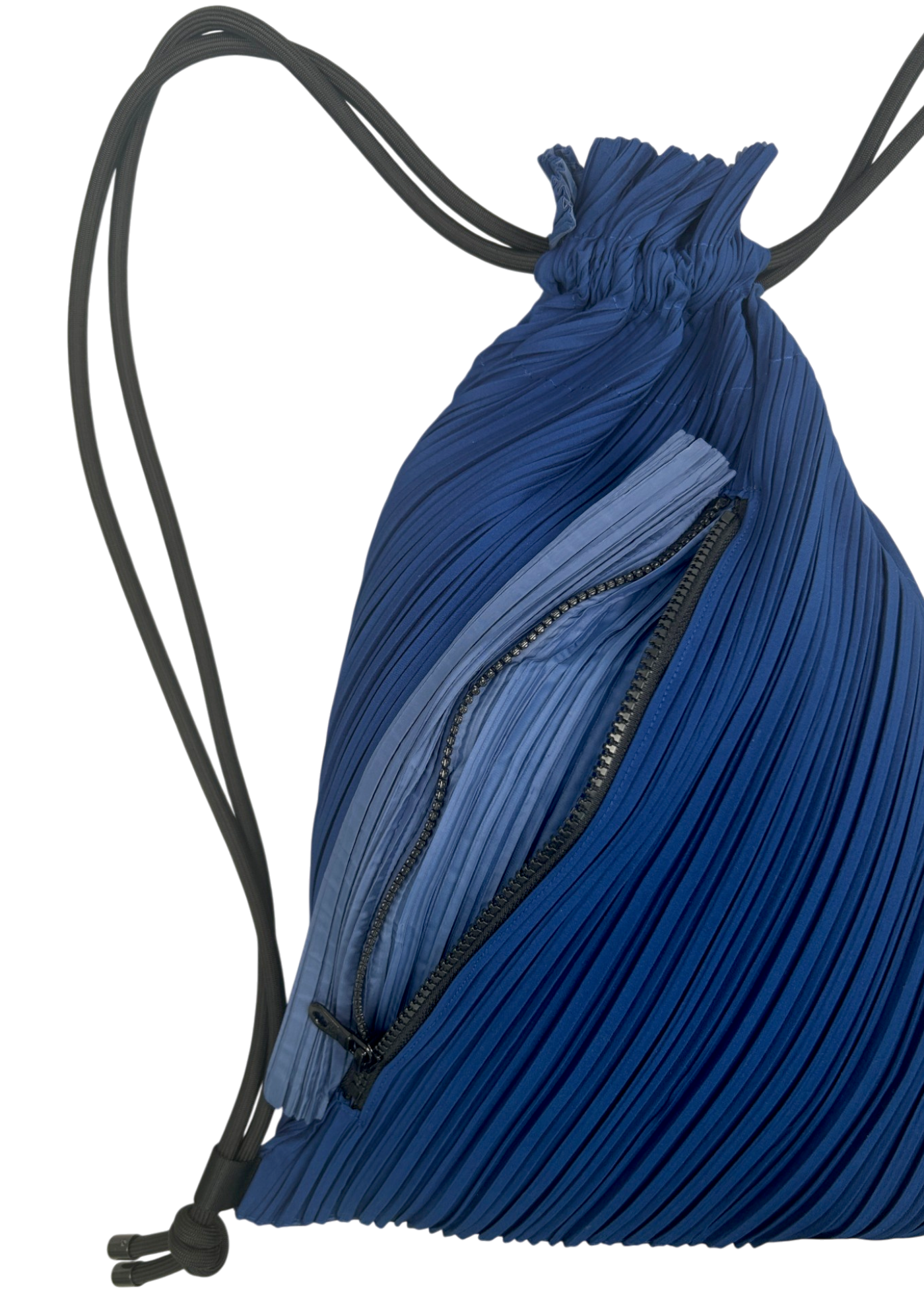 ISSEY MIYAKE PLEATS PLEASE (BNWT) Blue/Black Drawstring Backpack