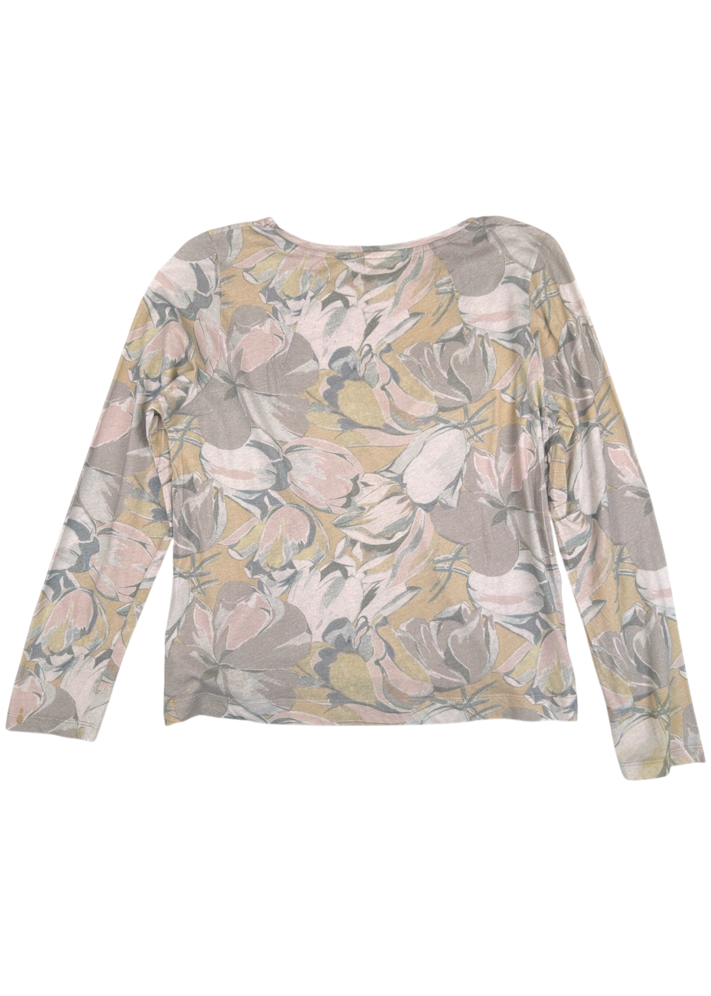 DRIES VAN NOTEN Pastel Floral Cotton Long Sleeve Top