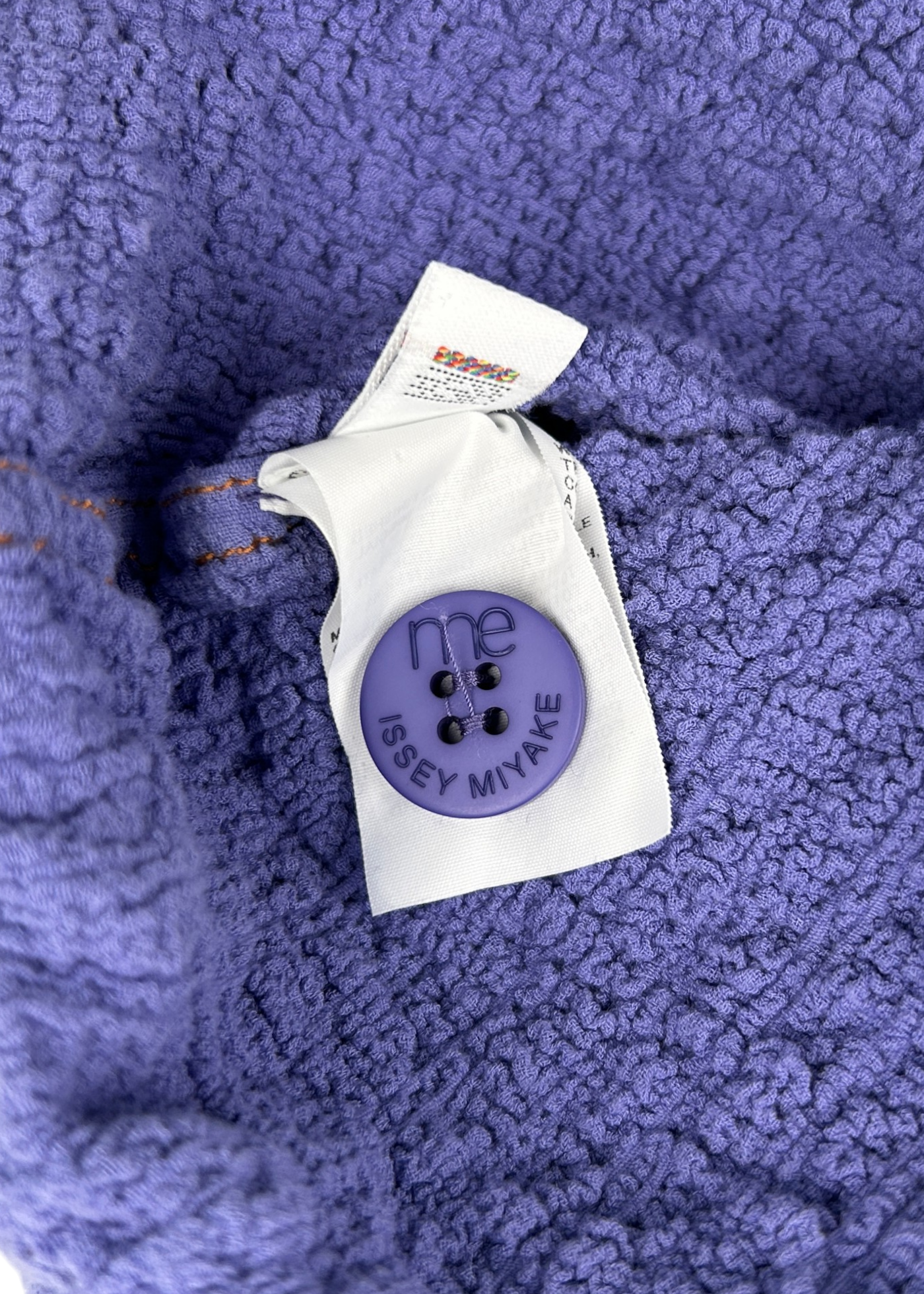 ISSEY MIYAKE ME Periwinkle Cauliflower Trucker Style Jacket
