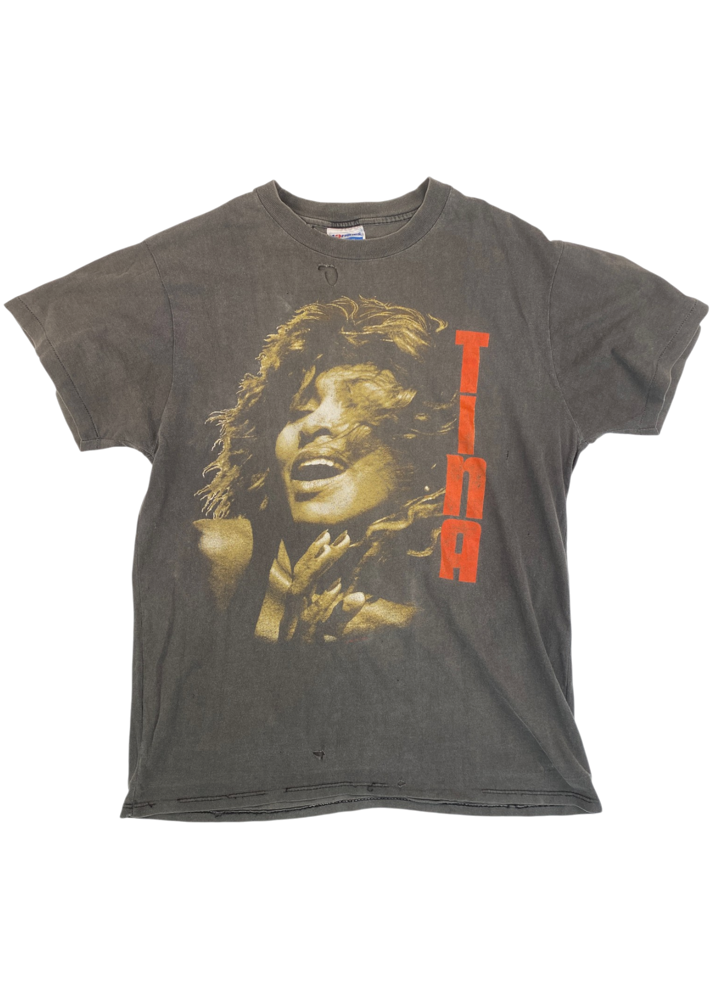 HANES VINTAGE (AS IS) Tina Turner 1990 Tour Distressed Tee