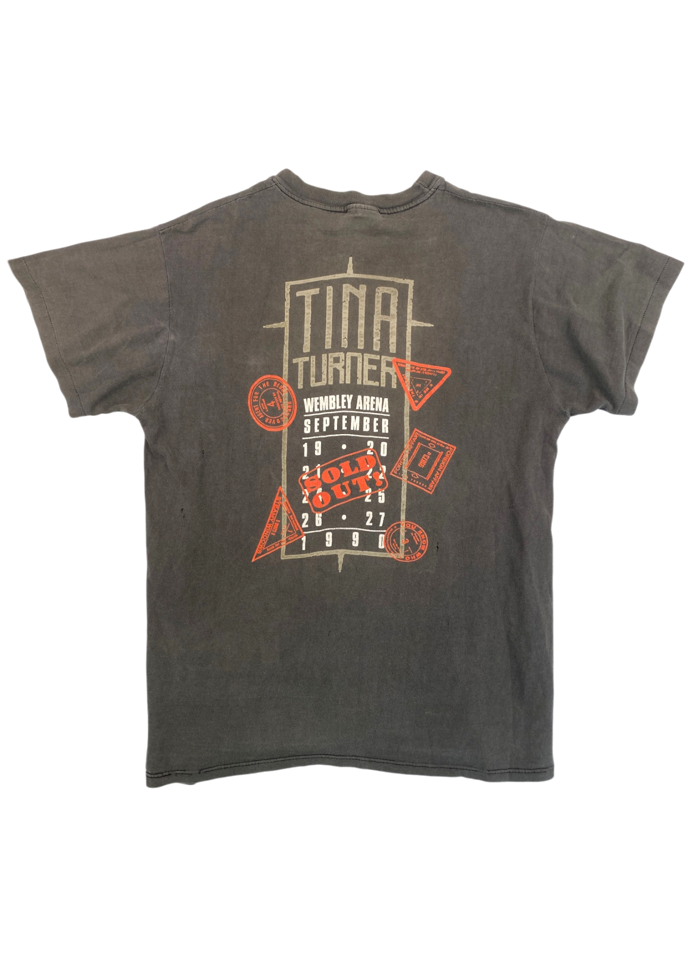 HANES VINTAGE (AS IS) Tina Turner 1990 Tour Distressed Tee