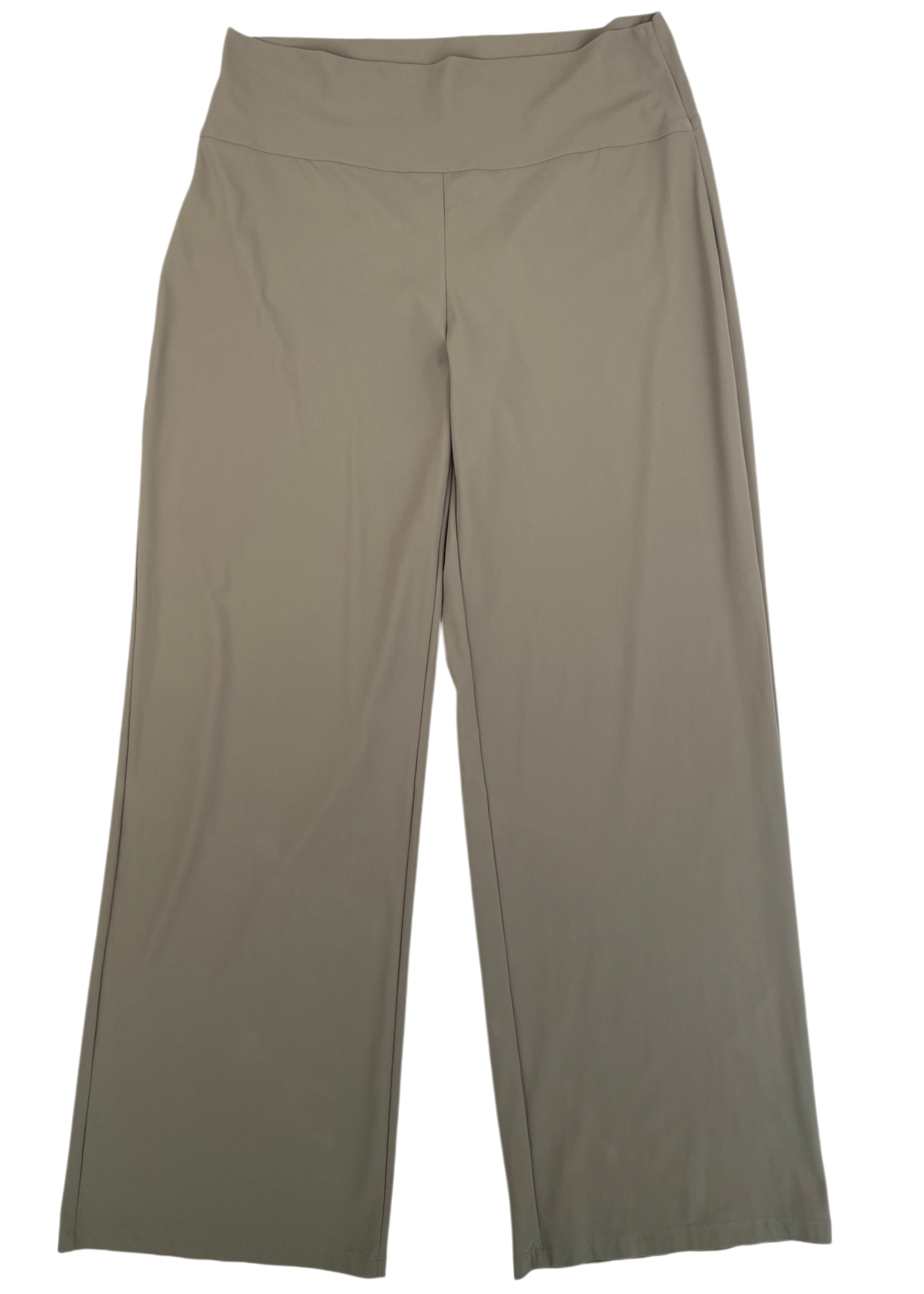 SARAH PACINI Sage Green Stretch Wide Leg Pants